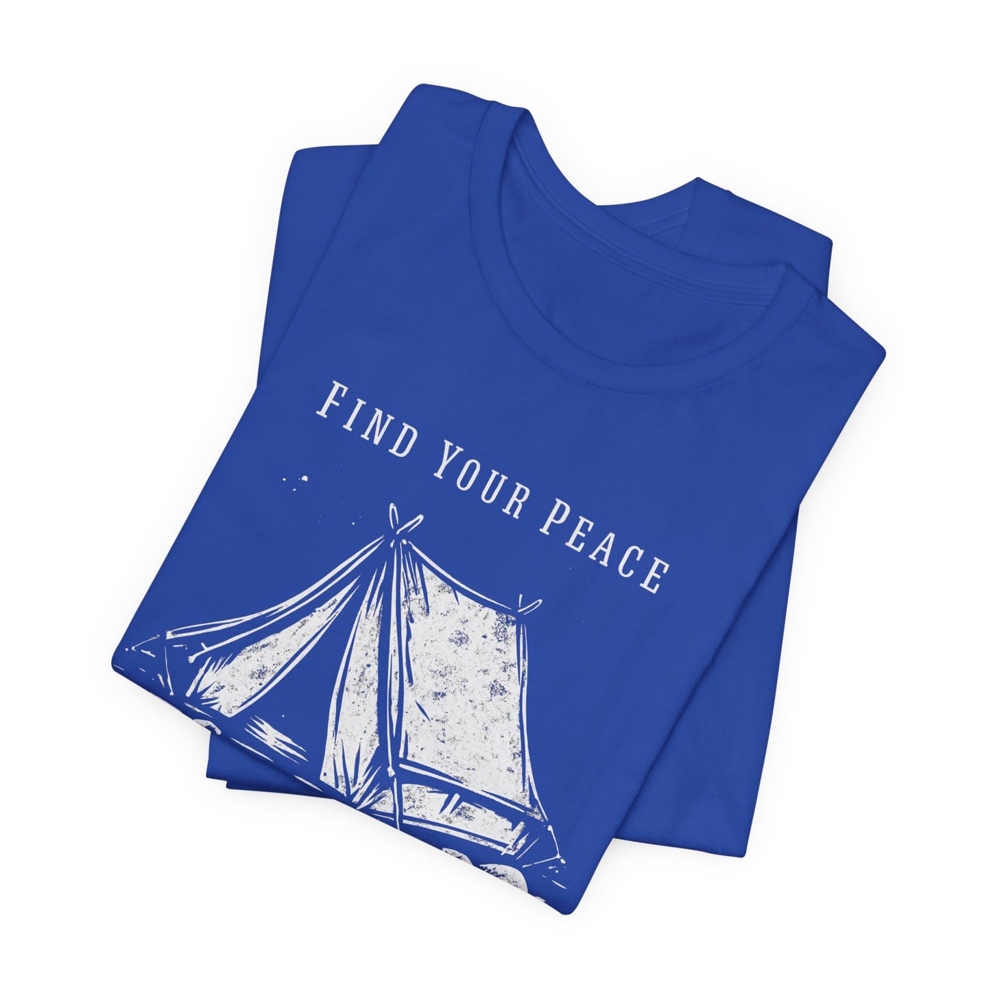 Find Your Peace Camping T-Shirt — Tent Graphic Outdoor Tee