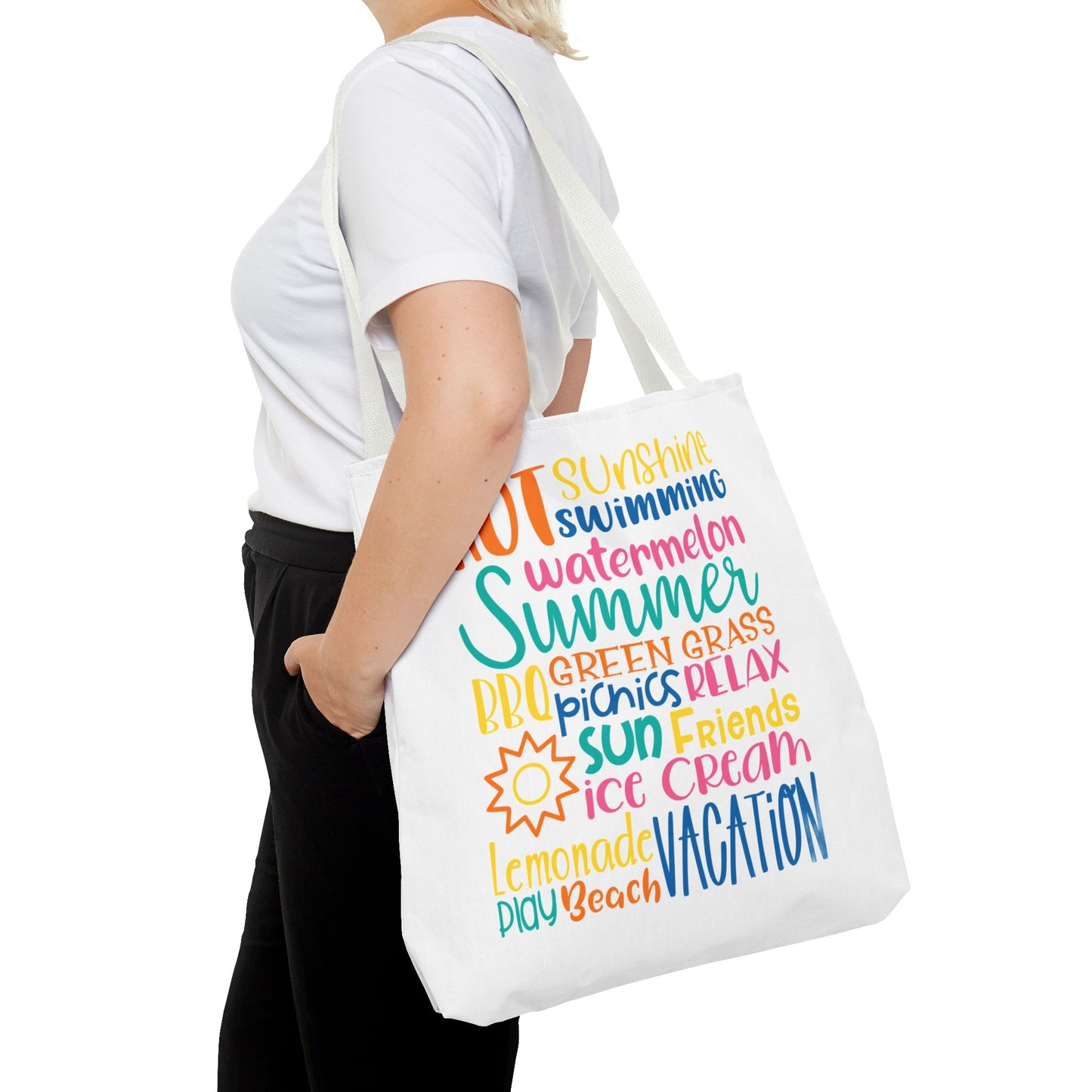Summer Word Riot Tote Bag
