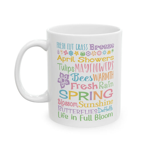 Spring Word Riot Ceramic Mug — 11oz & 15oz