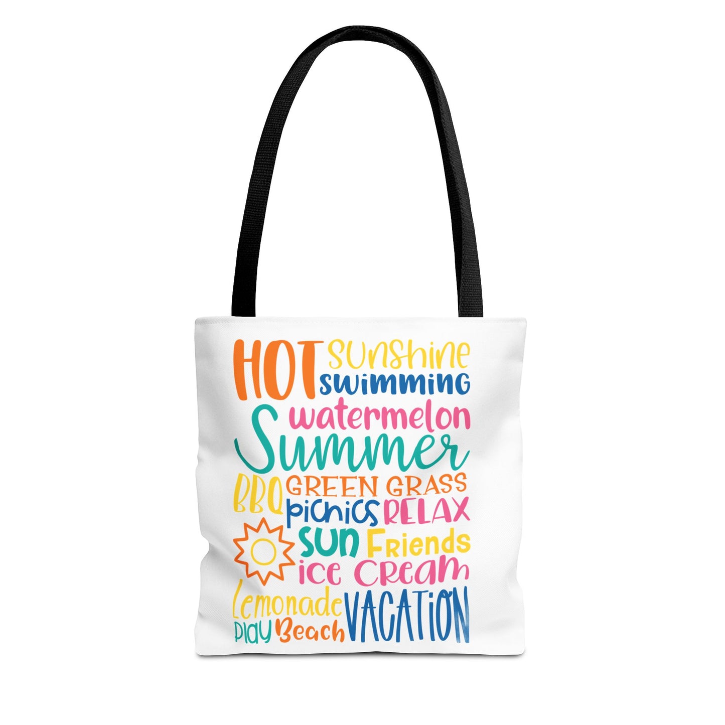 Summer Word Riot Tote Bag