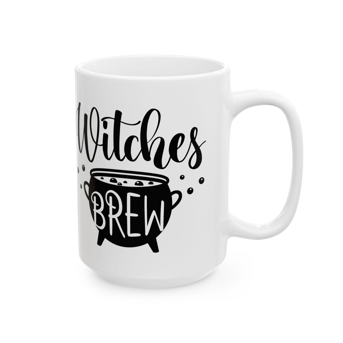 Witches Brew Ceramic Mug — Halloween Spell Cauldron Coffee Cup (11oz & 15oz)