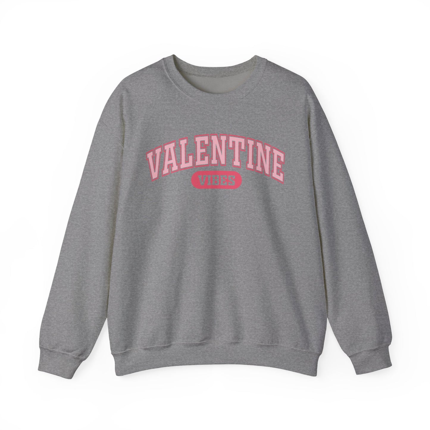 Valentine Vibes Varsity Crewneck Sweatshirt | Valentine's Day retro lettering