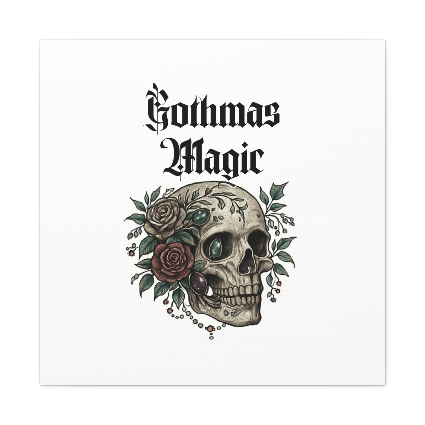Gothmas Magic Skull Canvas Wall Art