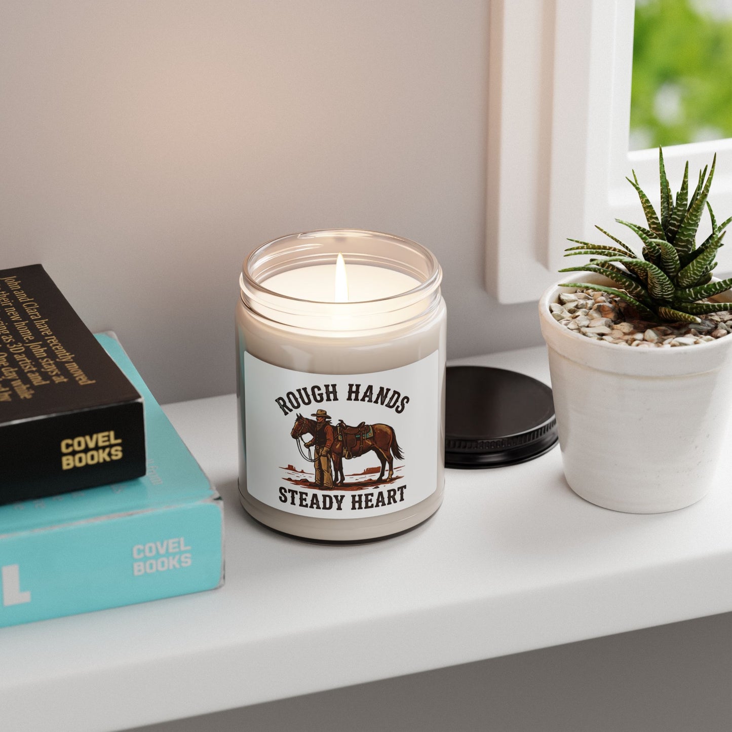 Rough Hands Steady Heart Candle, Western Americana, Frontier Vintage Scent