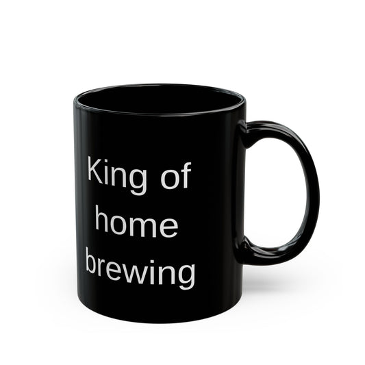 King of Home Brewing Black Mug (11 oz & 15 oz)