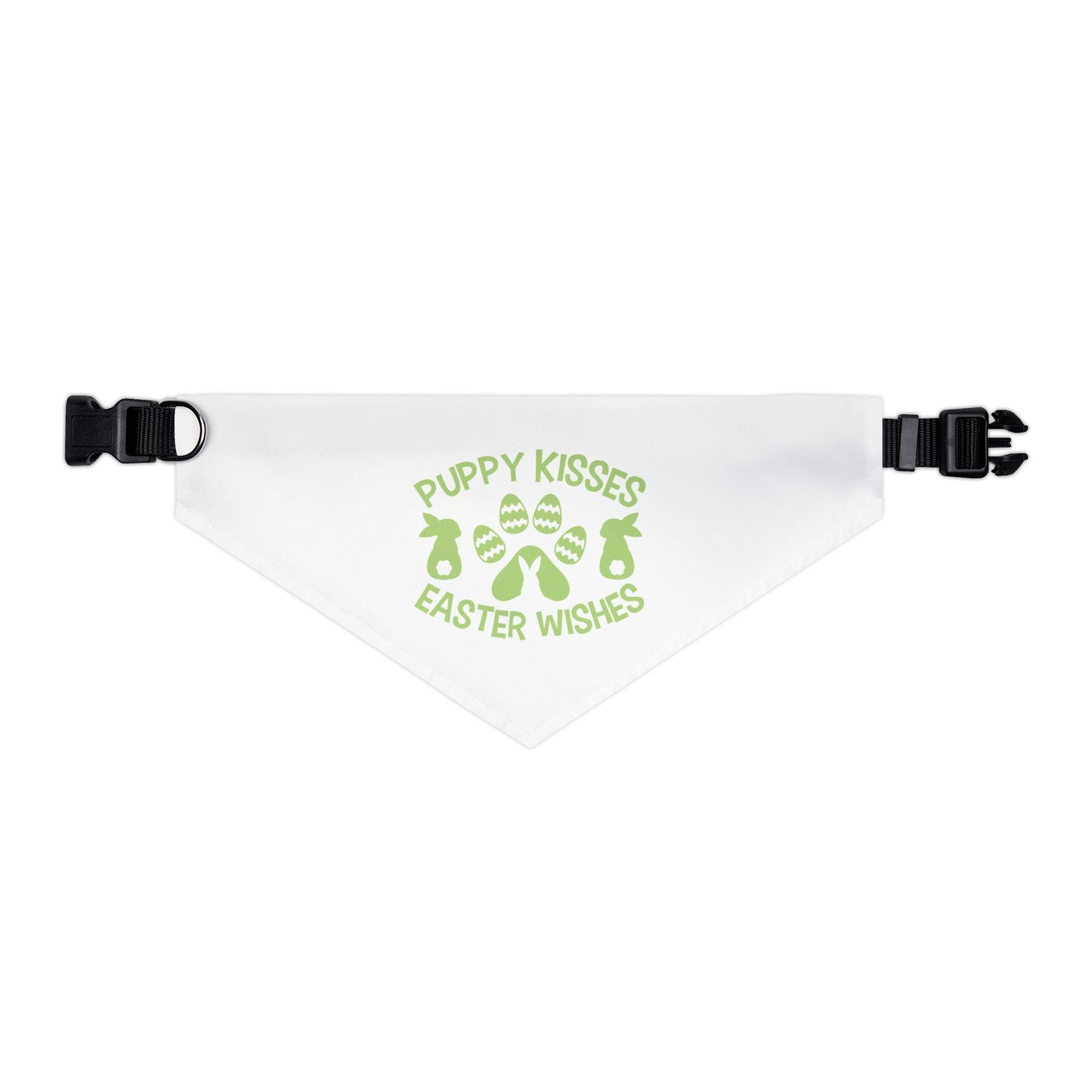 Green Easter Themed Pet Bandana Collar for Dogs