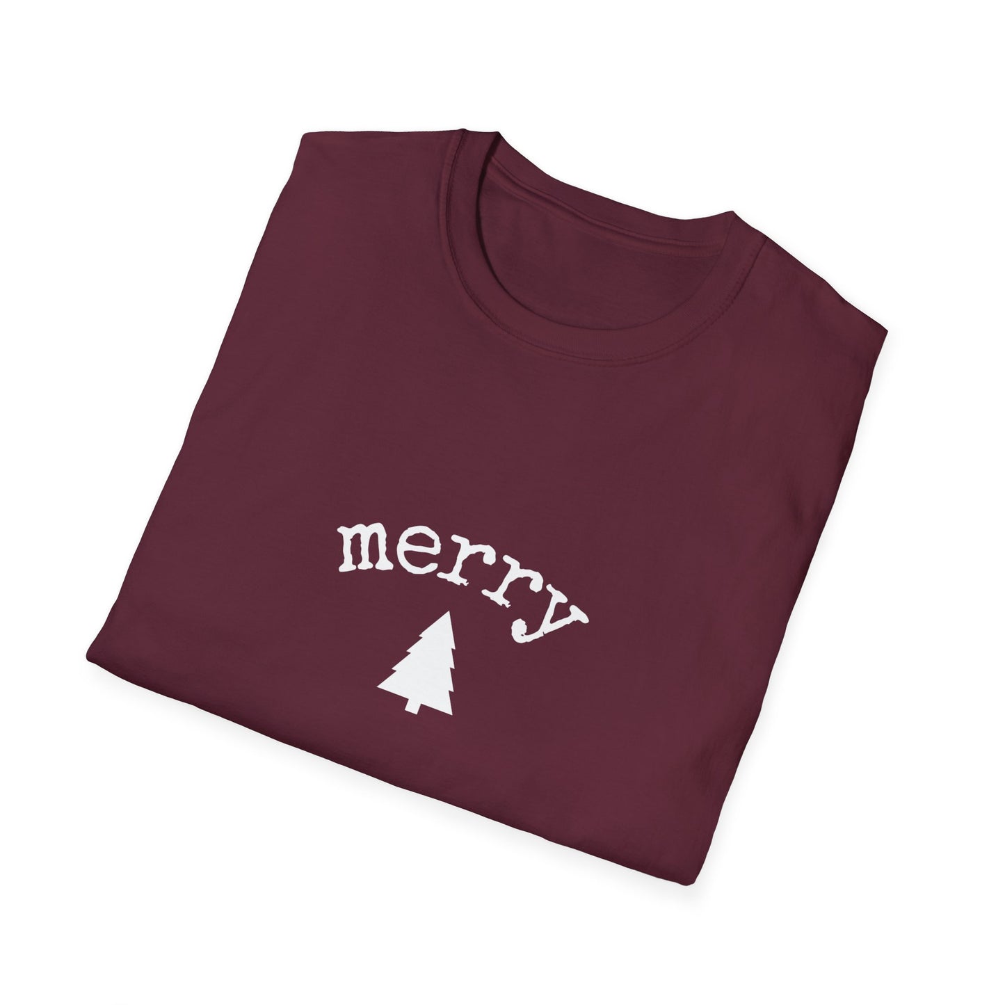 Cute "Merry Tree" Holiday T-Shirt — Festive Christmas Graphic Tee