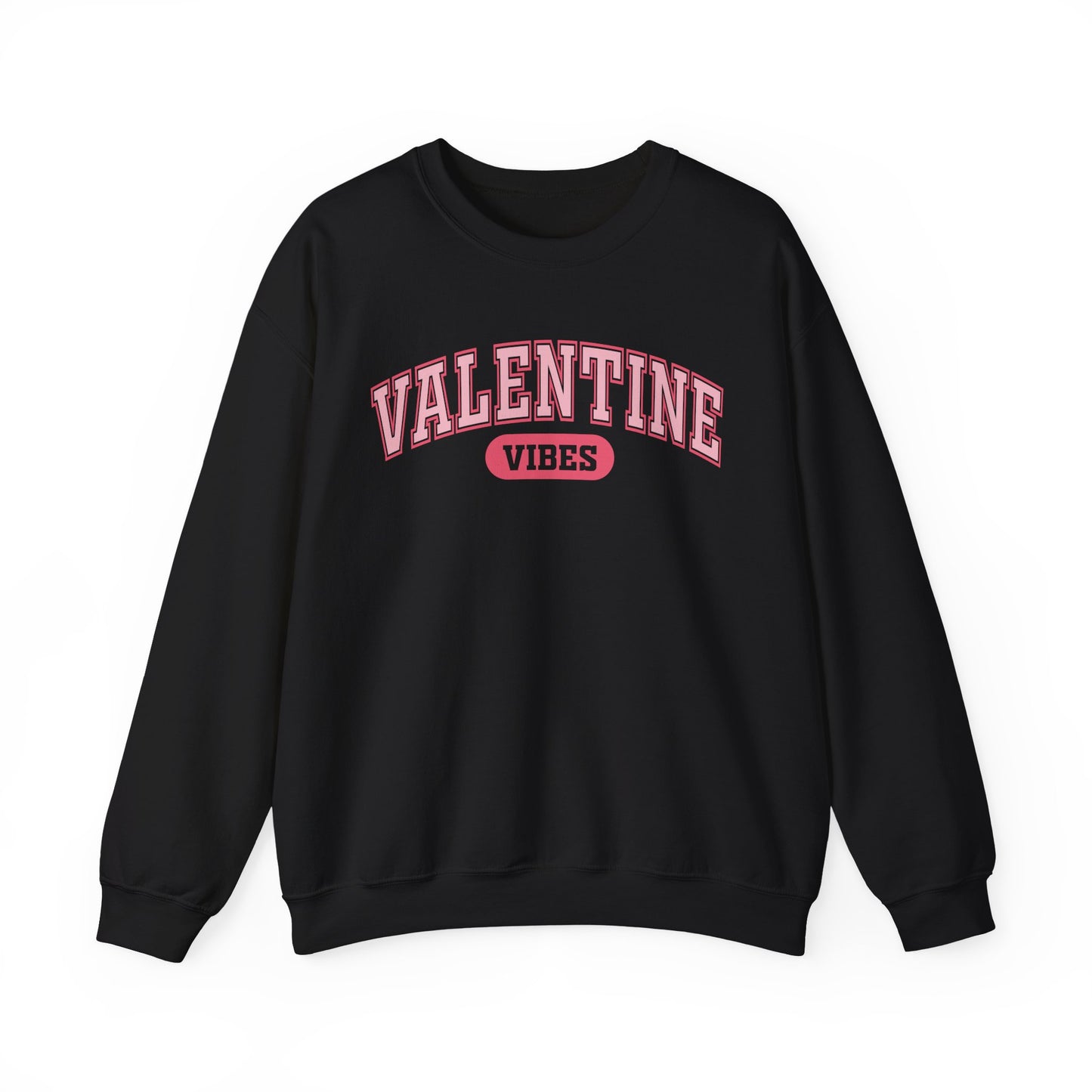 Valentine Vibes Varsity Crewneck Sweatshirt | Valentine's Day retro lettering