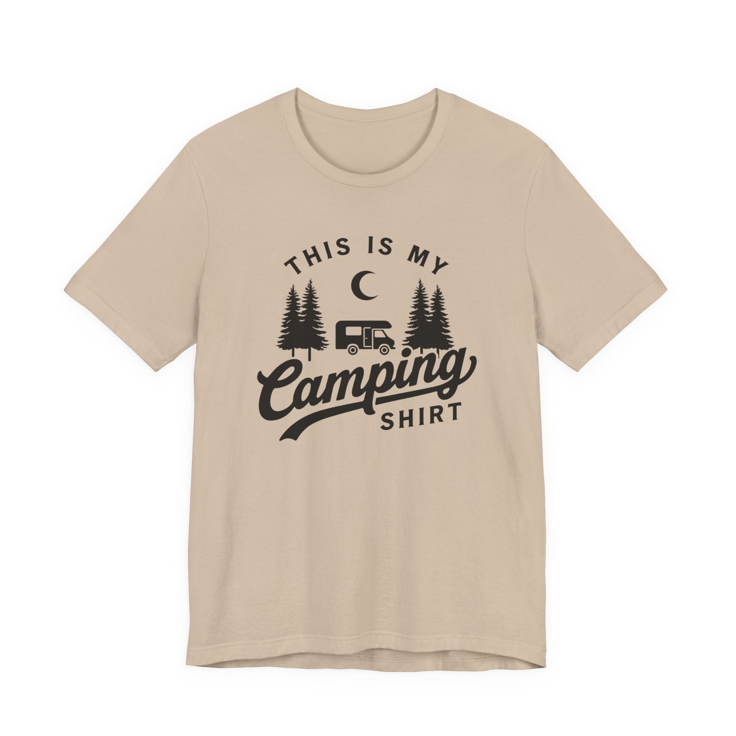 This Is My Camping Shirt Tee — Retro Camper Graphic T-Shirt for Outdoor Lovers