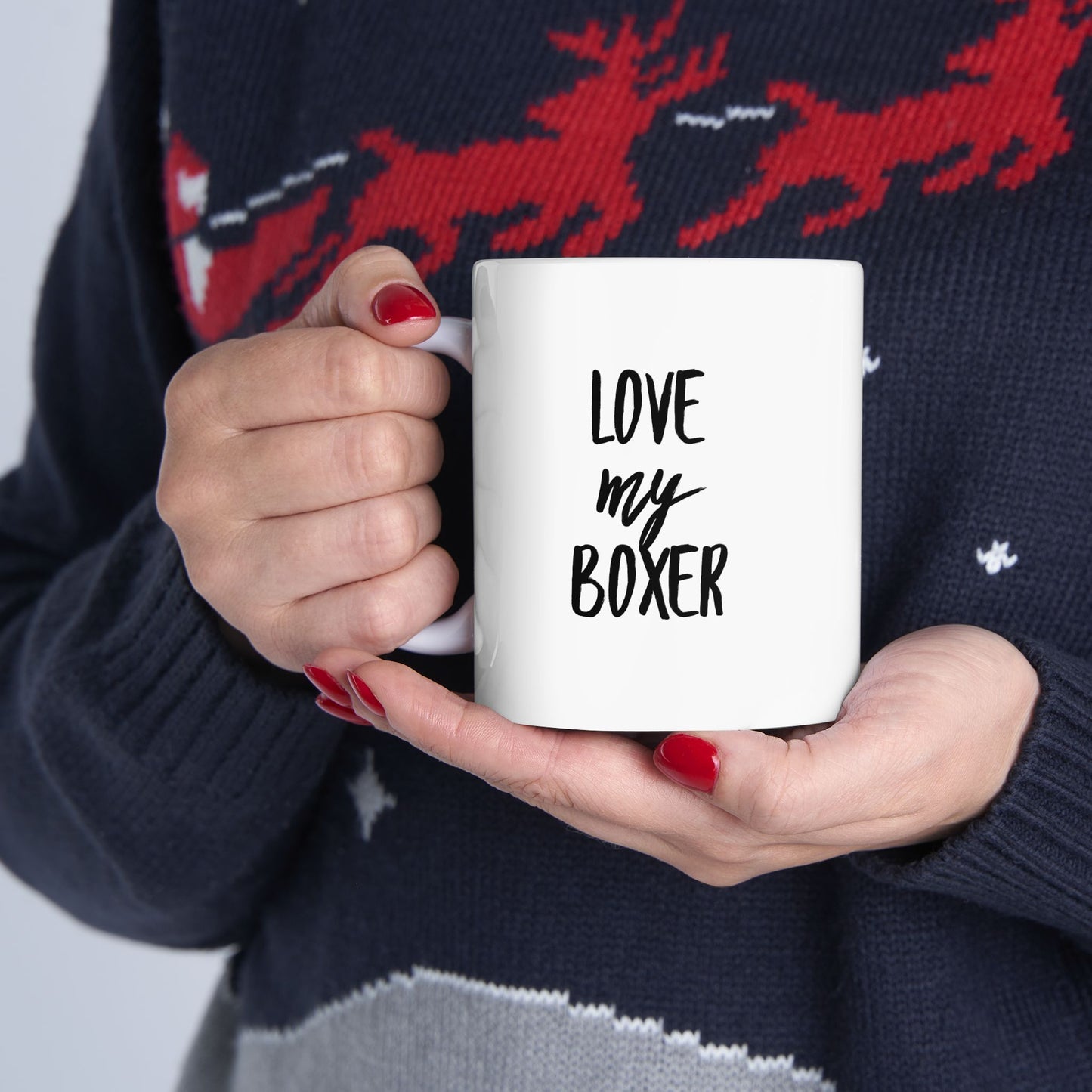 Boxer Love Ceramic Mug (11oz, 15oz)