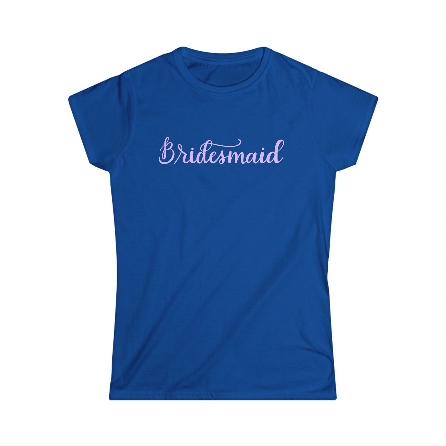 Bridesmaid Tee — Pastel Script Wedding Party Shirt