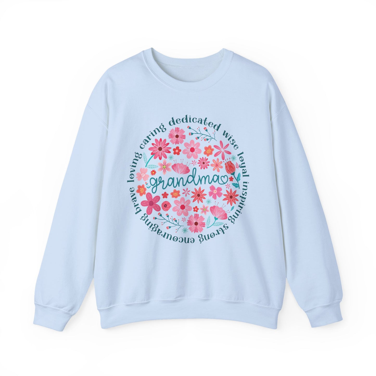Grandma Floral Love Crewneck Sweatshirt - Cozy Gift for Grandmothers for Mother's Day
