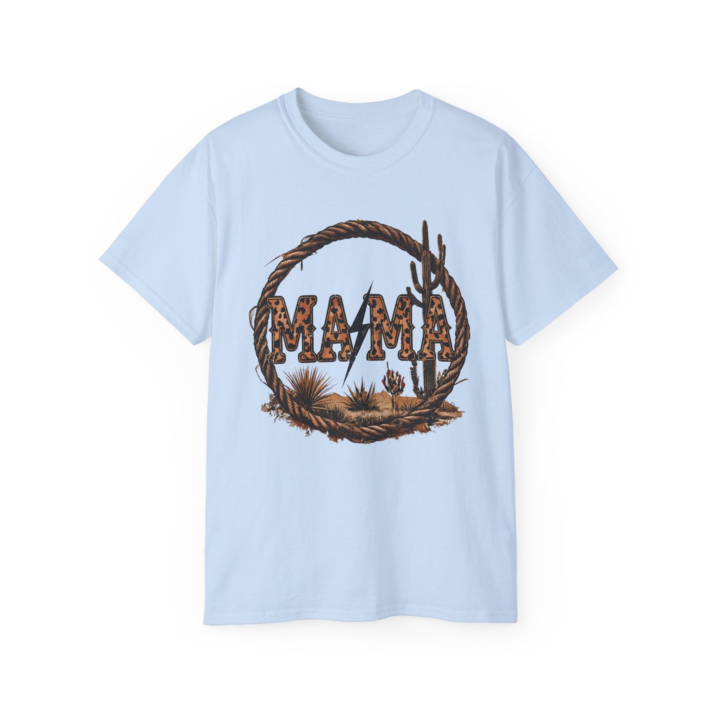 Western-Inspired Mama Cactus Graphic Tee – Unisex Ultra Cotton Shirt for Moms