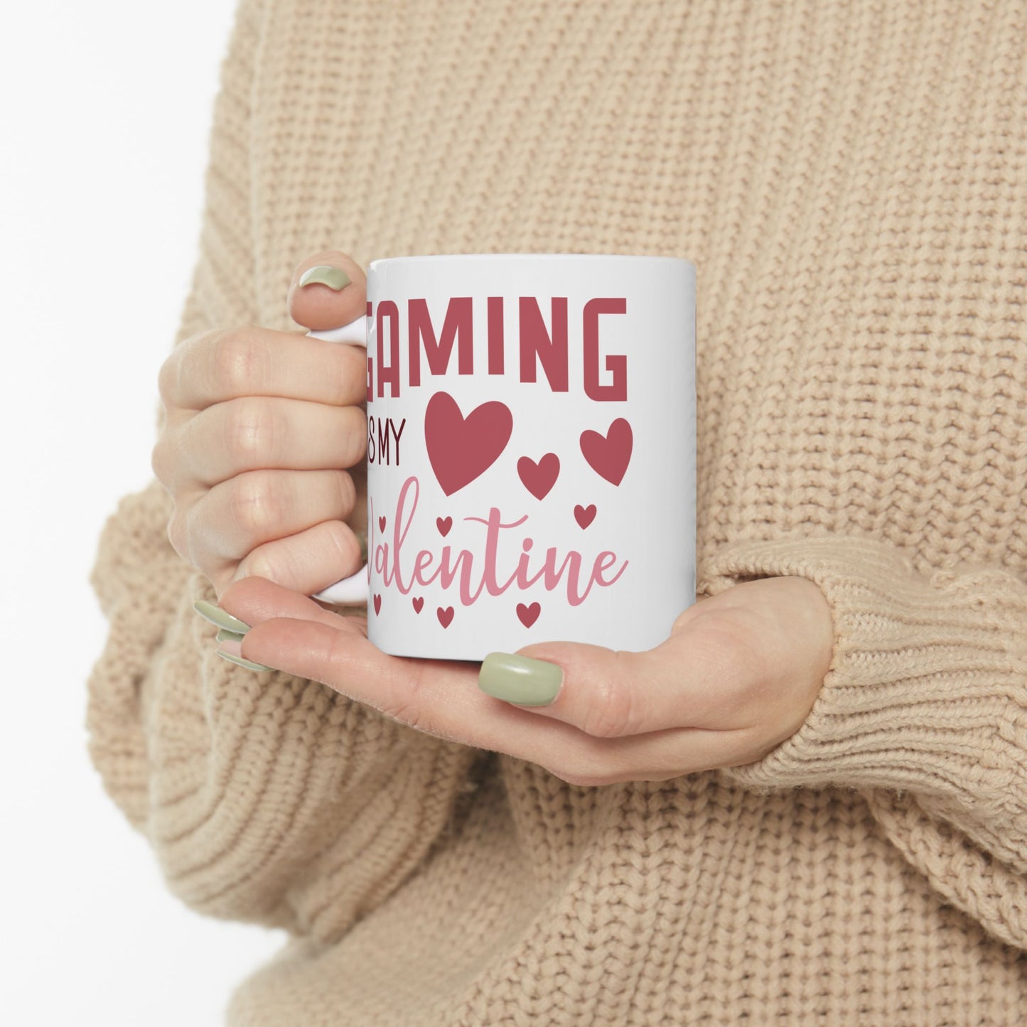 Gaming Is My Valentine Ceramic Mug — 11oz & 15oz Cute Gamer Coffee Cup