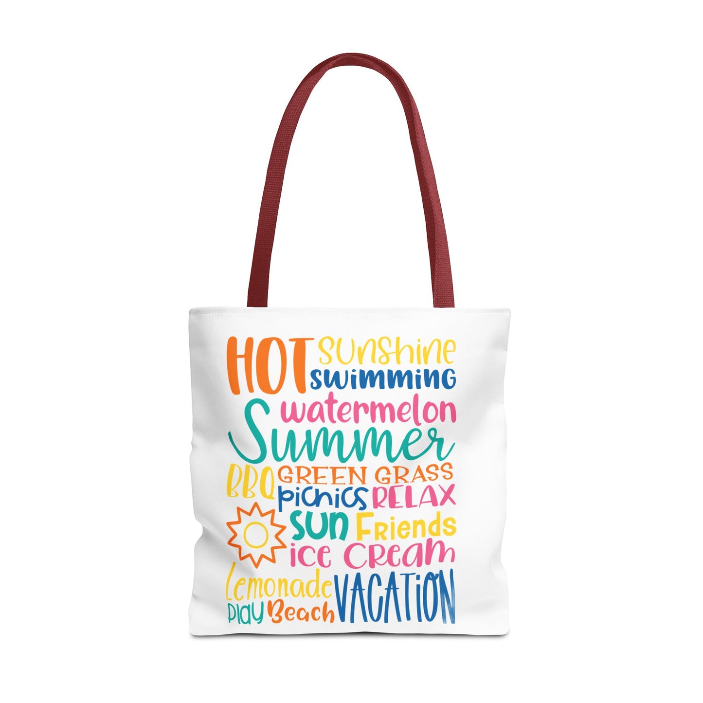 Summer Word Riot Tote Bag