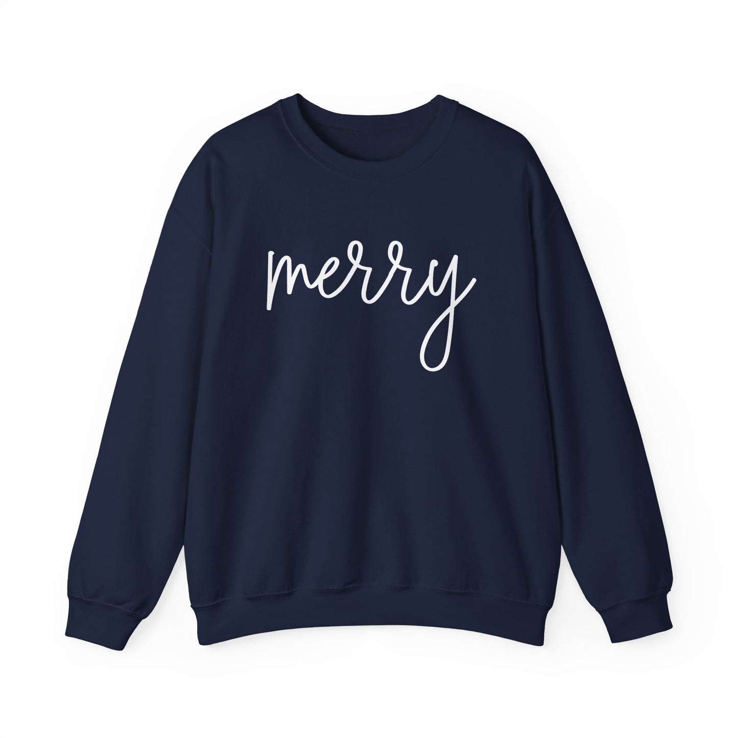 Cute Merry Crewneck Sweatshirt - Christmas Holiday