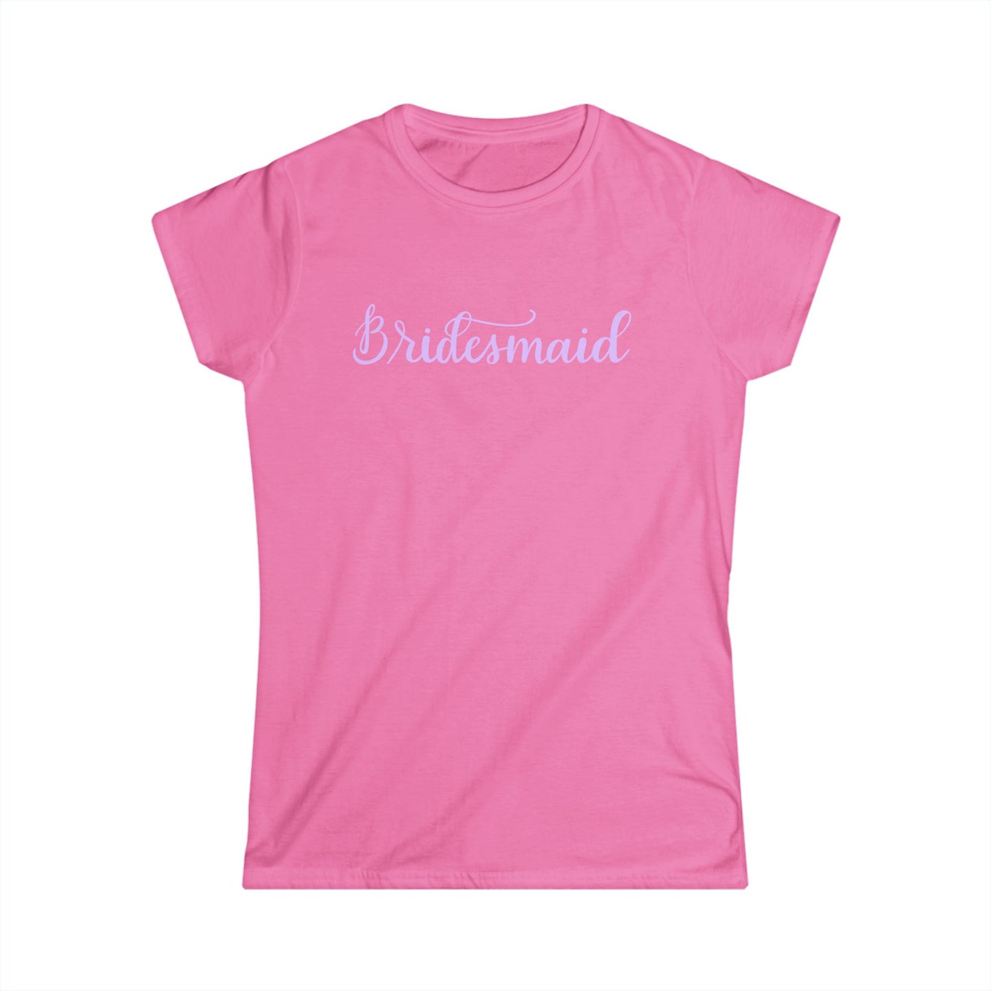 Bridesmaid Tee — Pastel Script Wedding Party Shirt