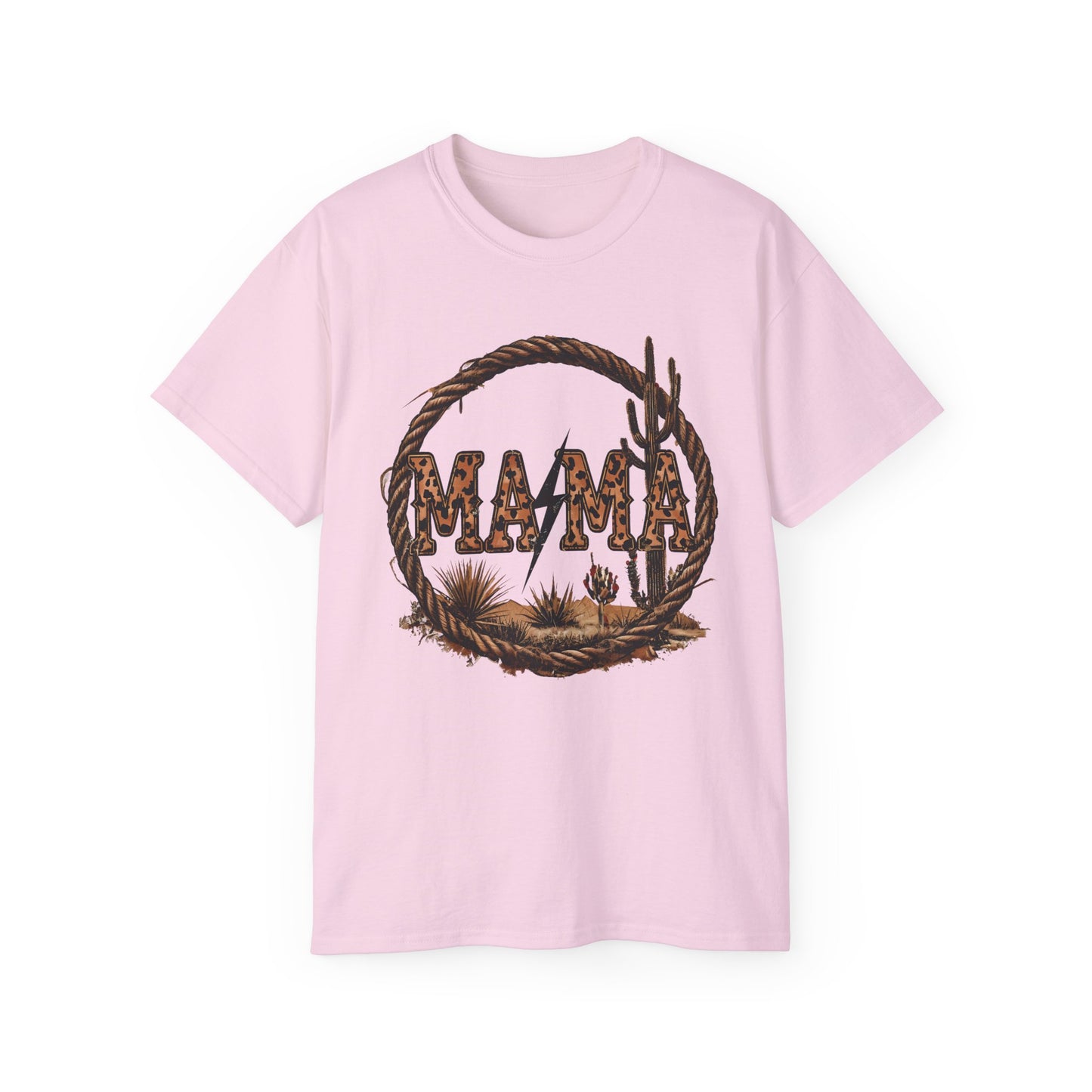 Western-Inspired Mama Cactus Graphic Tee – Unisex Ultra Cotton Shirt for Moms