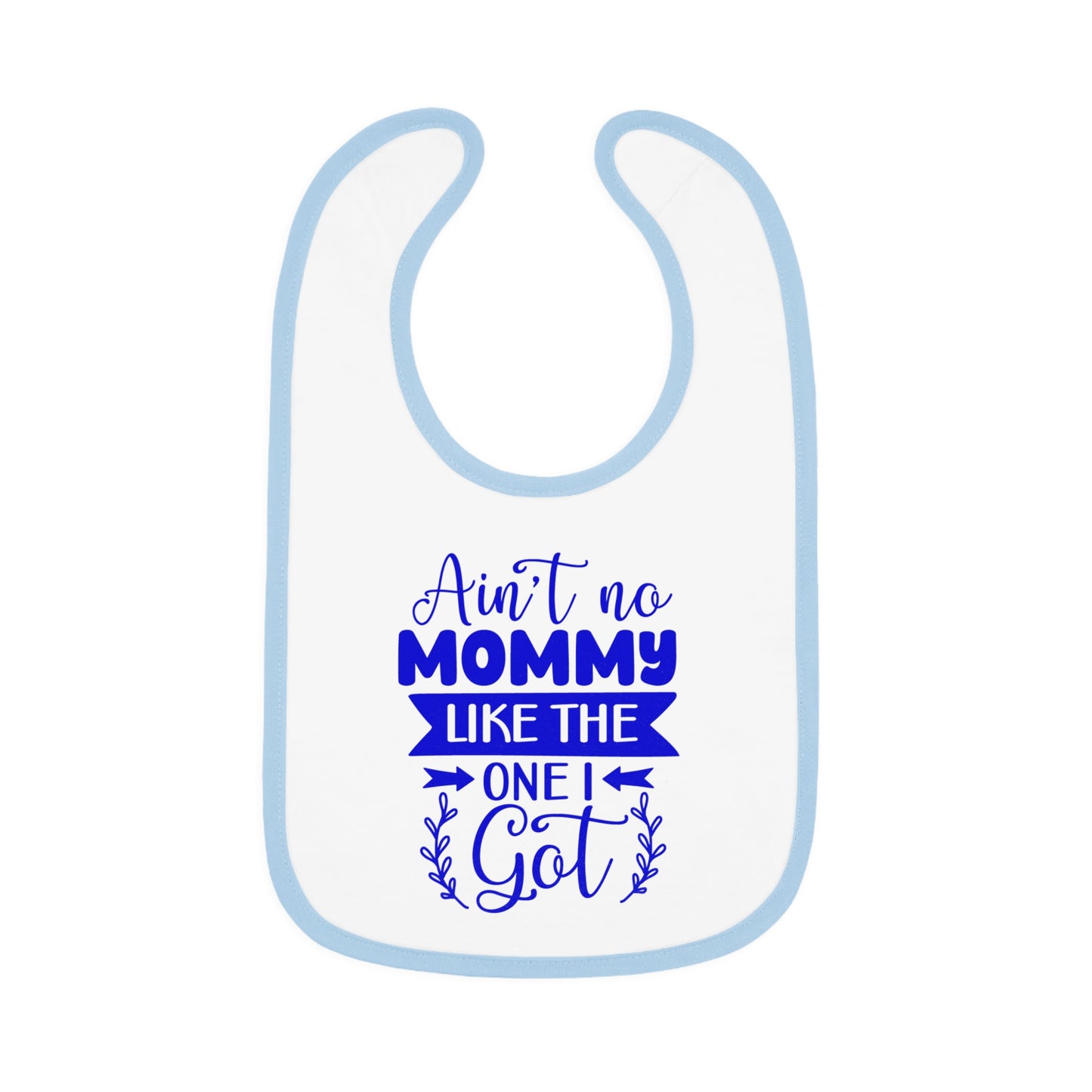 Baby Bibs, Personalized Contrast Trim Bib for Mealtime Fun, Secure Velcro Closure Teething Bibs, Best Baby Gift for New Parents