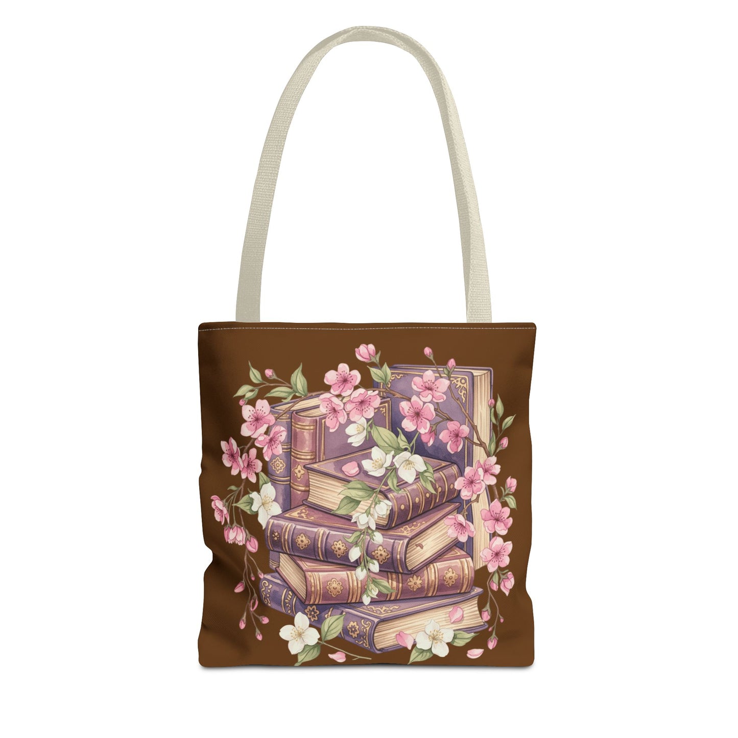 Wildflower Book Tote — Floral Print Library Tote