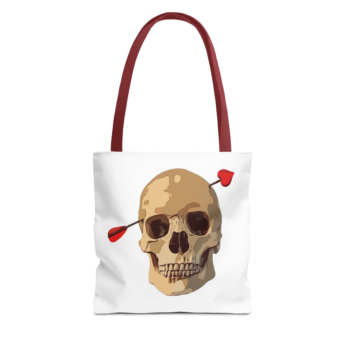 Skull Graphic Cupid Tote Bag: Edgy Elegance Meets Functional Style