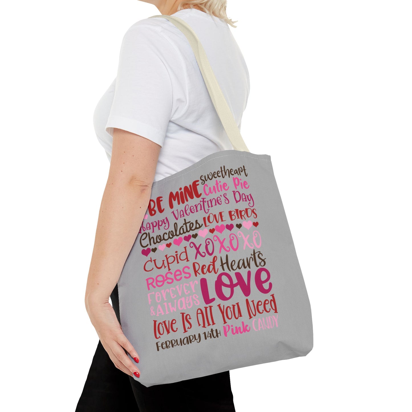 Valentine’s Day Love Words Tote Bag