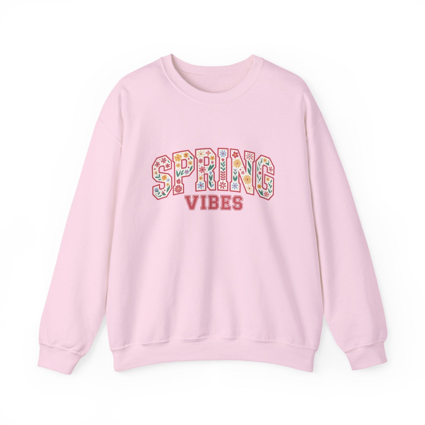 Spring Vibes Floral Crewneck Sweatshirt