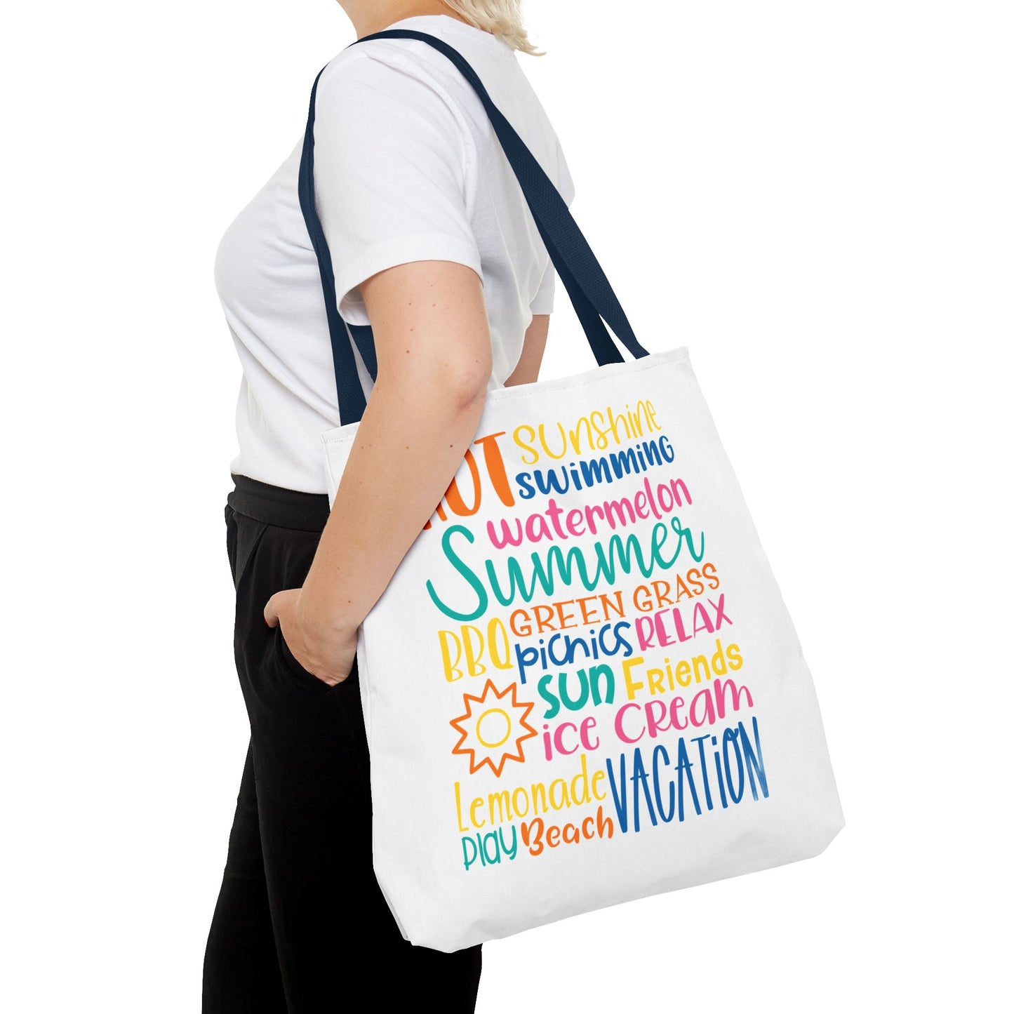 Summer Word Riot Tote Bag