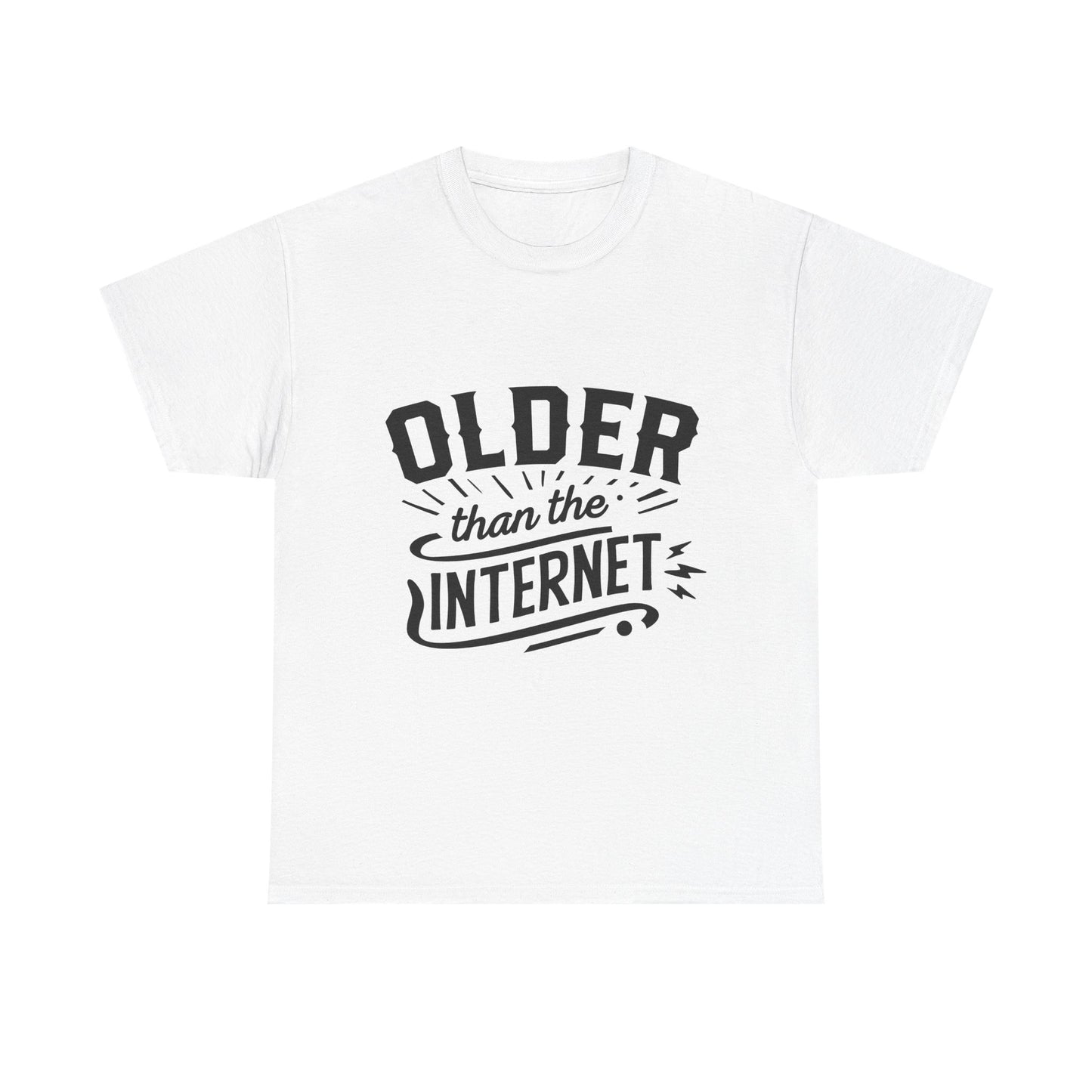 Older Than the Internet Unisex Heavy Cotton Tee for Dad for Father's Day