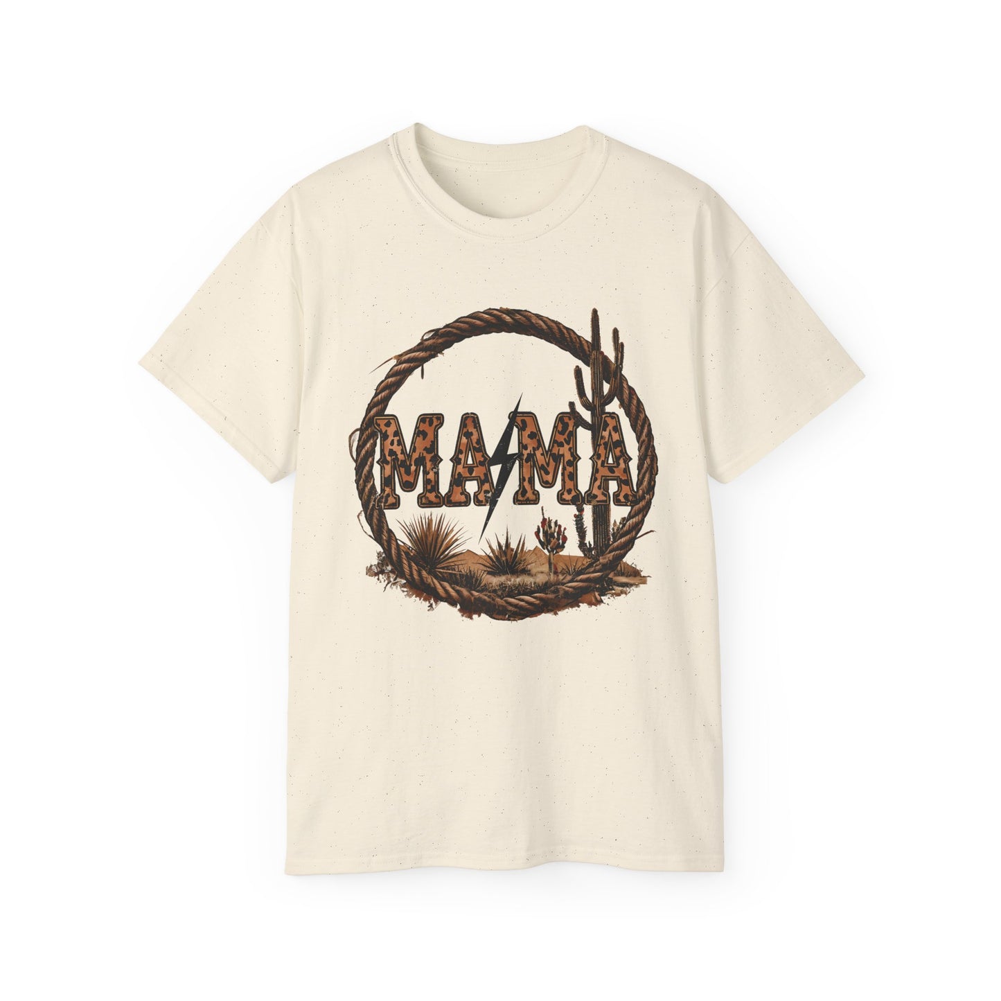 Western-Inspired Mama Cactus Graphic Tee – Unisex Ultra Cotton Shirt for Moms