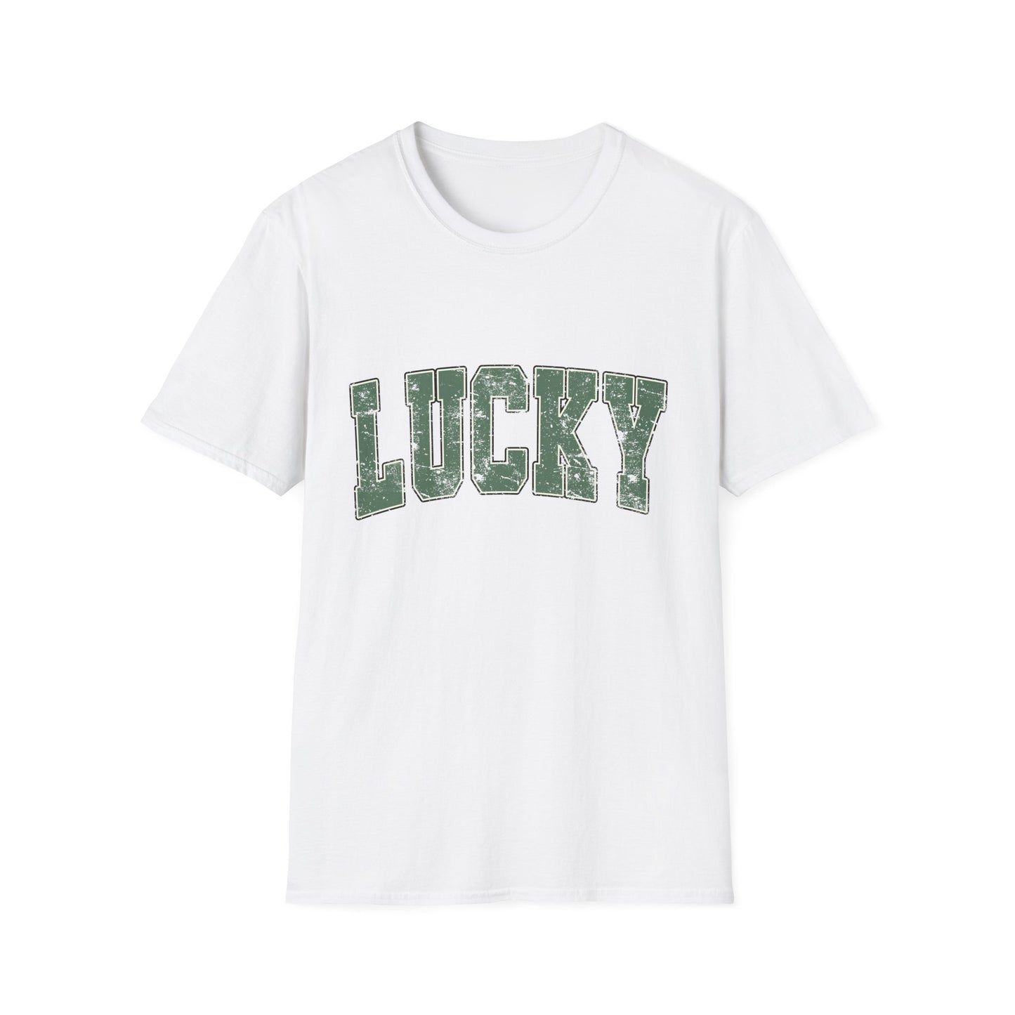 Lucky Graphic T-Shirt — Vintage Green St. Patrick’s Day Tee