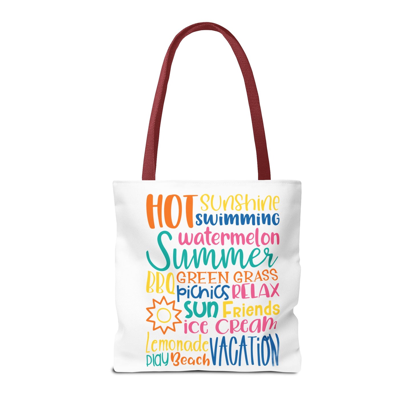 Summer Word Riot Tote Bag