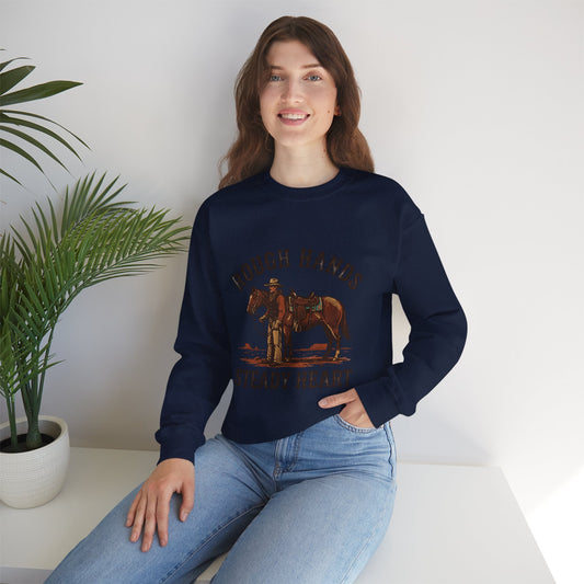 Rough Hands Steady Heart Sweatshirt | Western cowboy, vintage Americana