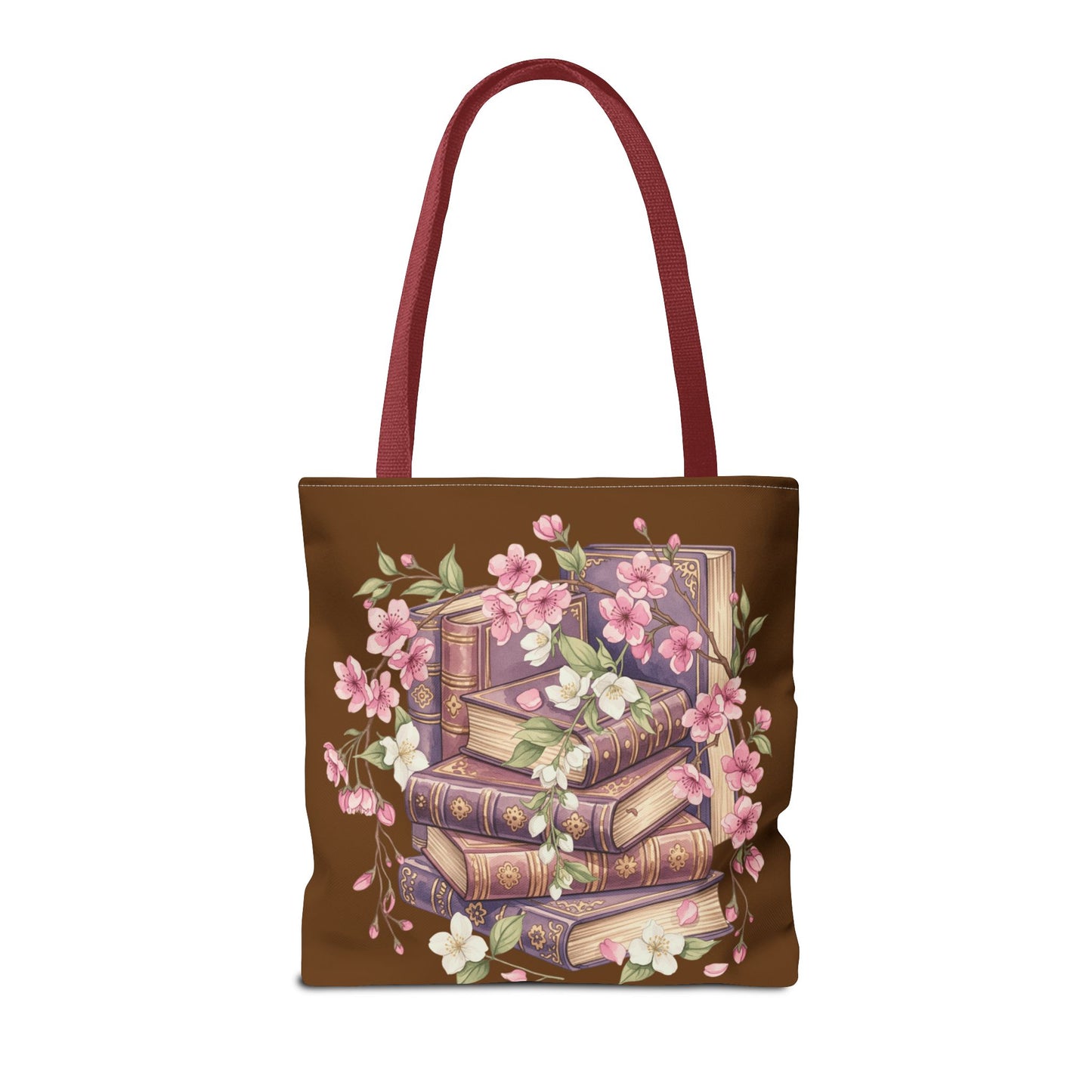 Wildflower Book Tote — Floral Print Library Tote