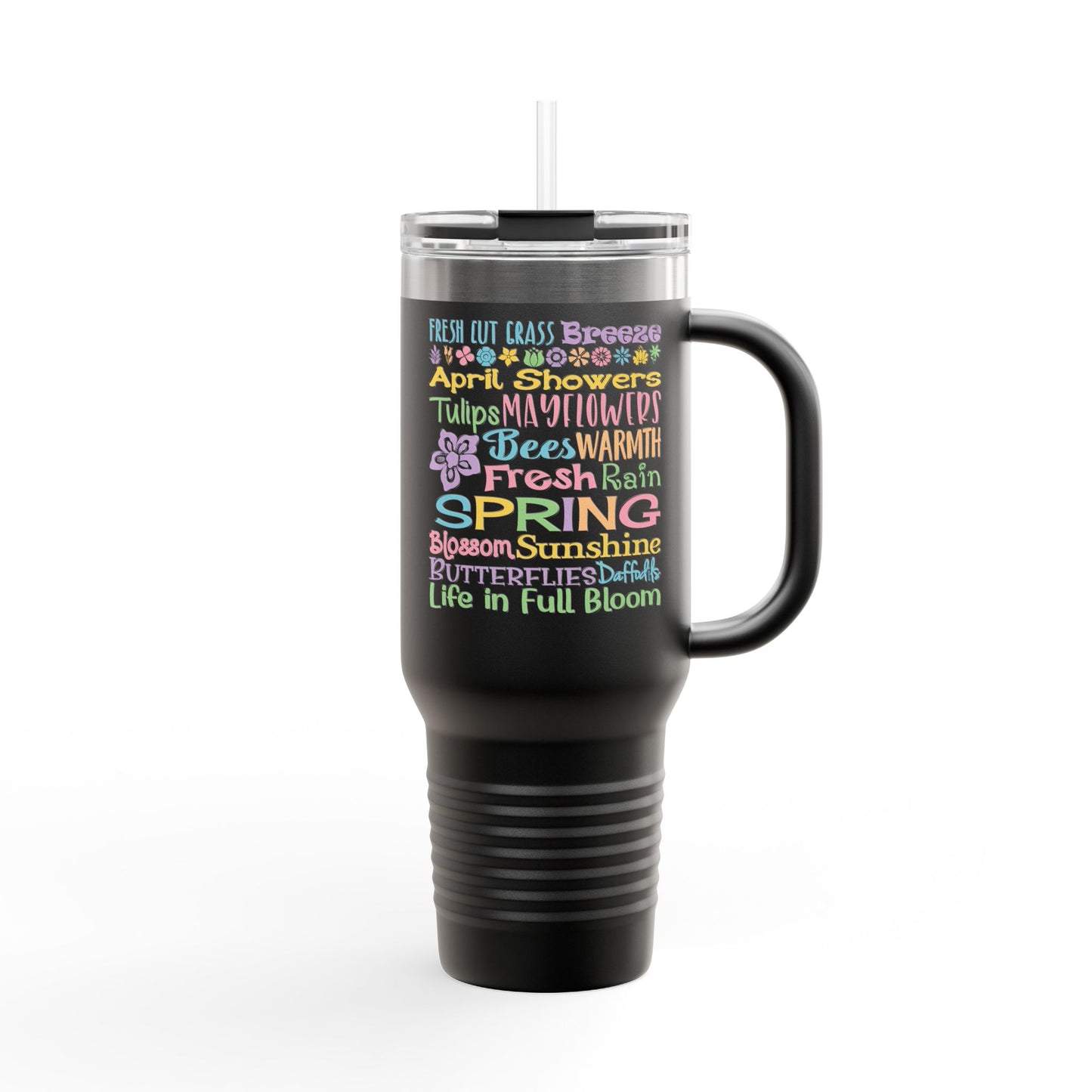 Spring Riot Word Cloud Insulated 40oz -Travel Mug Tumbler