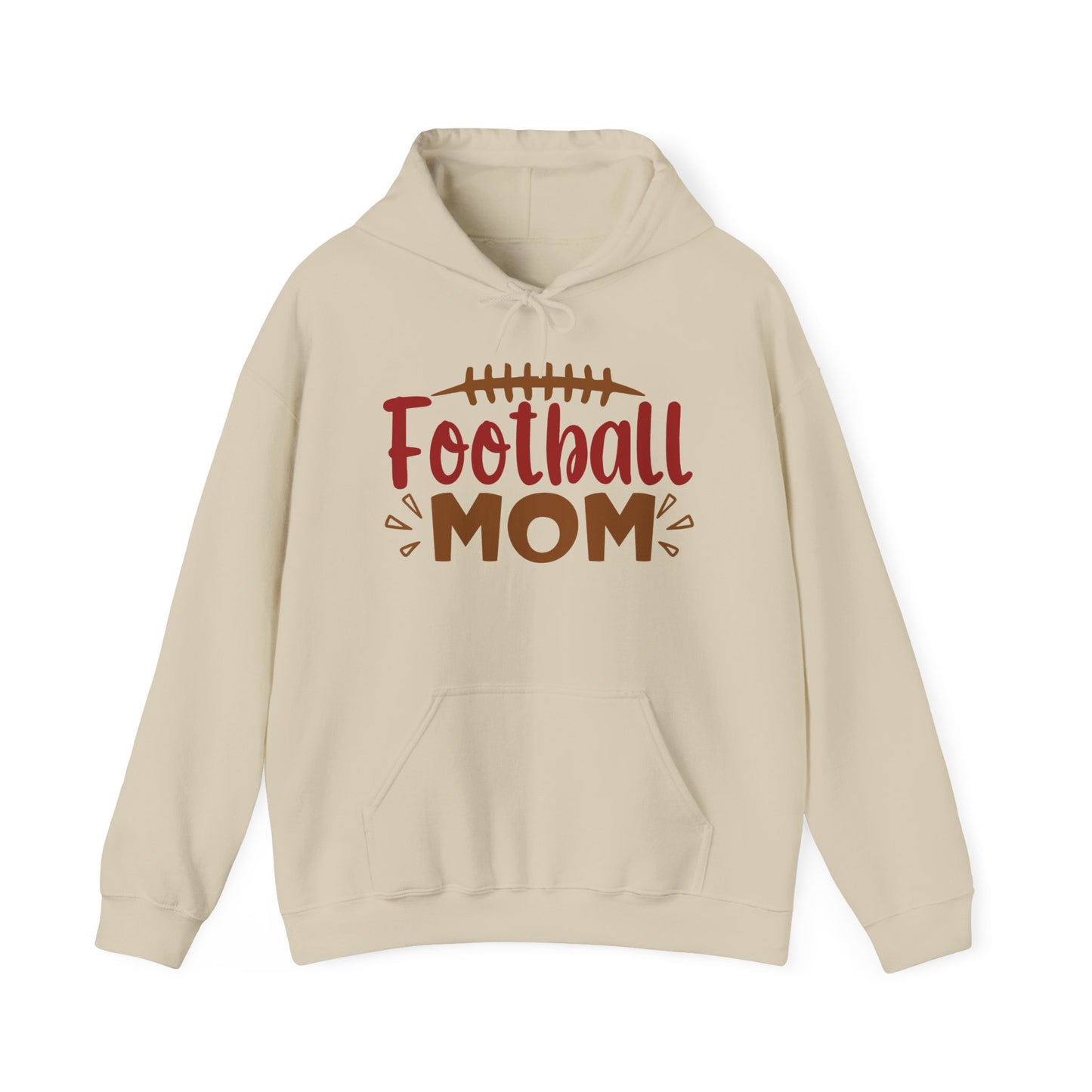 Football Mom Hoodie — Cute Football Graphic Pullover for Proud Sports Moms
