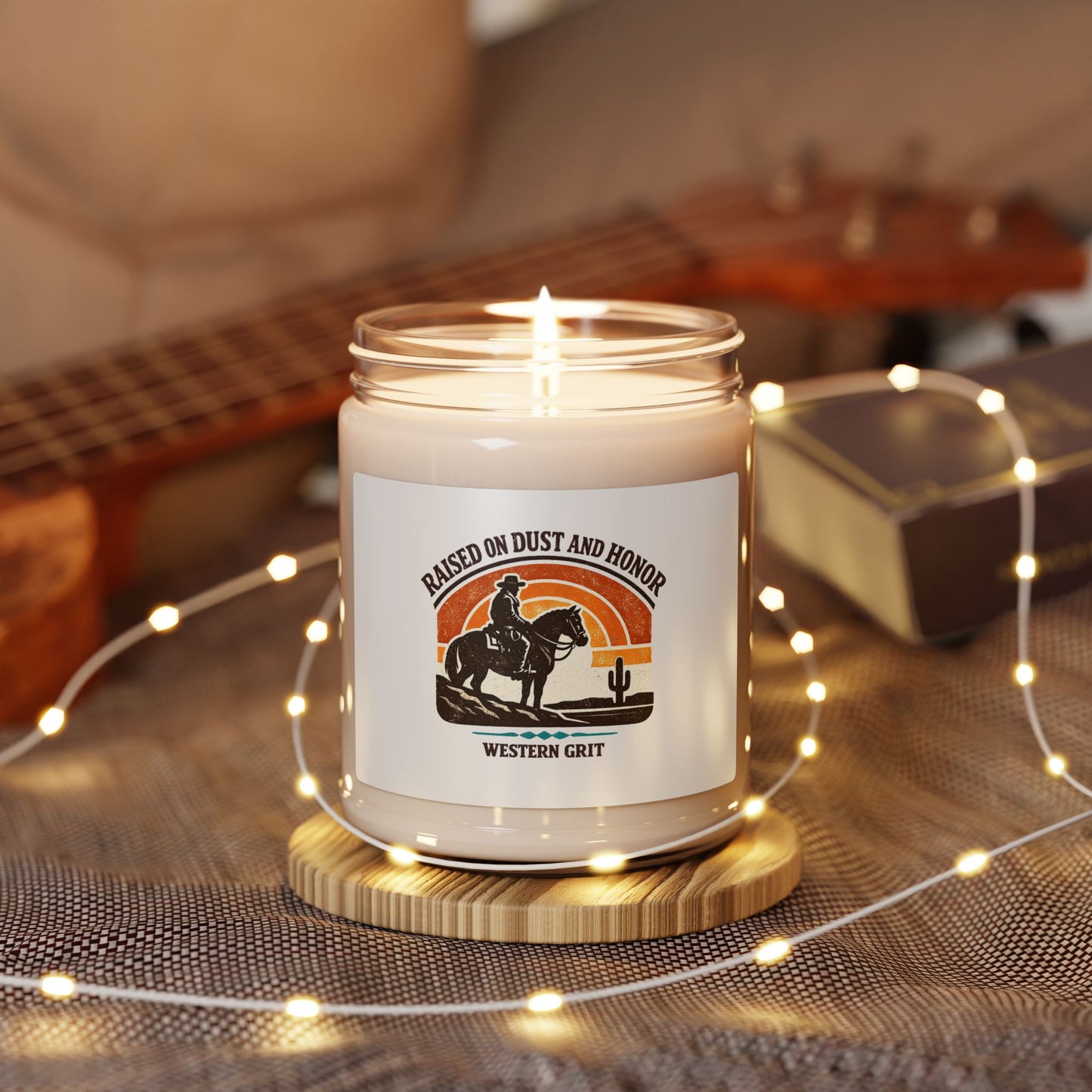 Raised on Dust and Honor Candle | Western Americana, Vintage Frontier Soy
