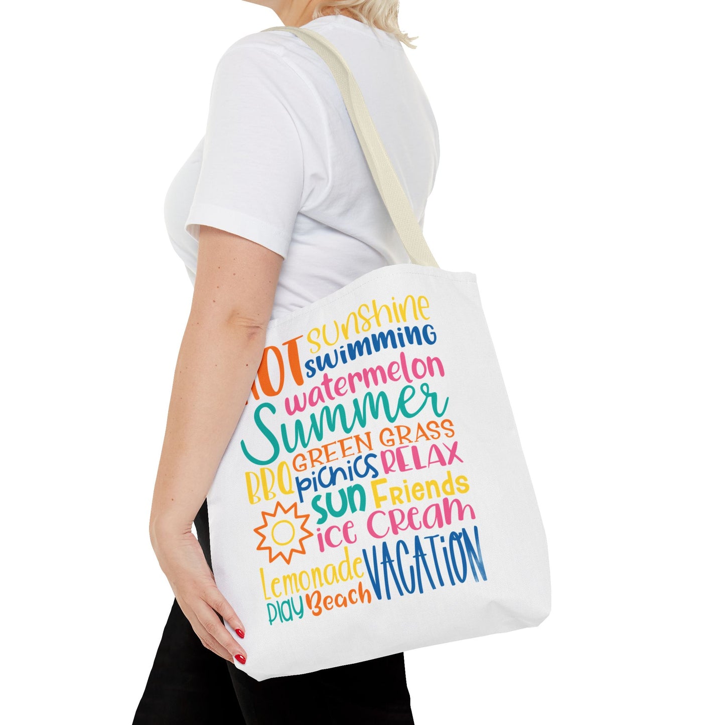 Summer Word Riot Tote Bag