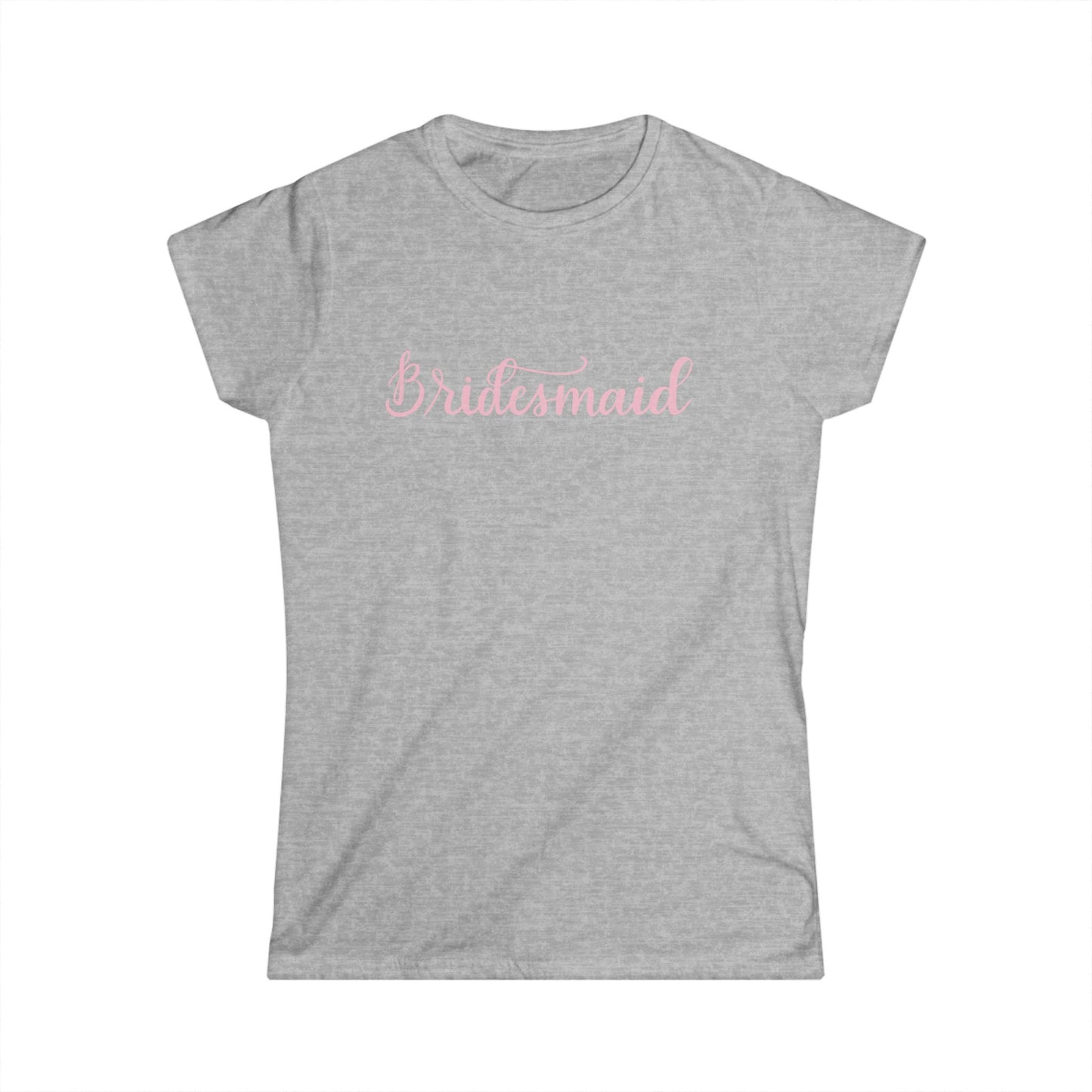 Bridesmaid Tee — Pastel Script Wedding Party Shirt