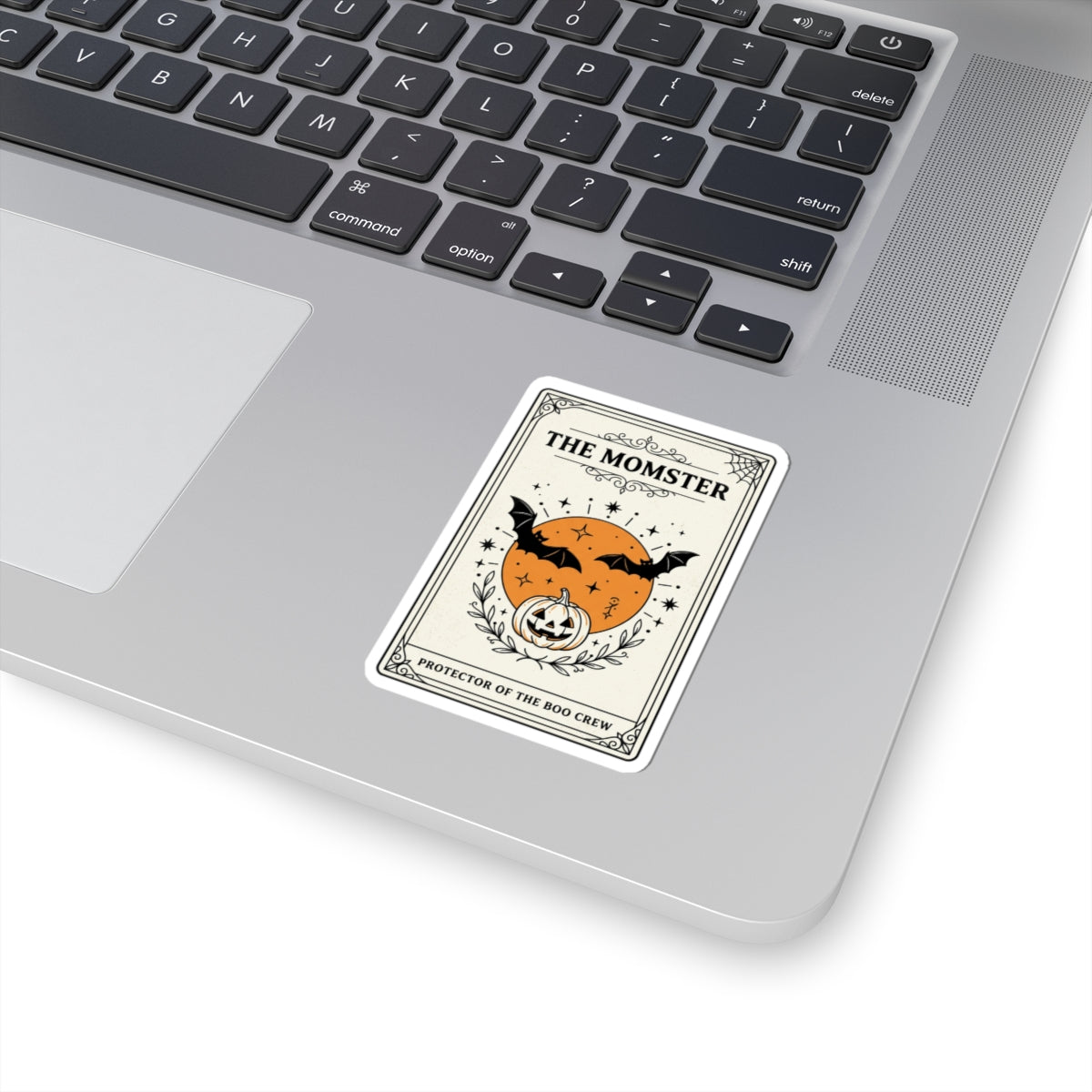 The Momster Kiss-Cut Sticker | Halloween mom, bats & pumpkin