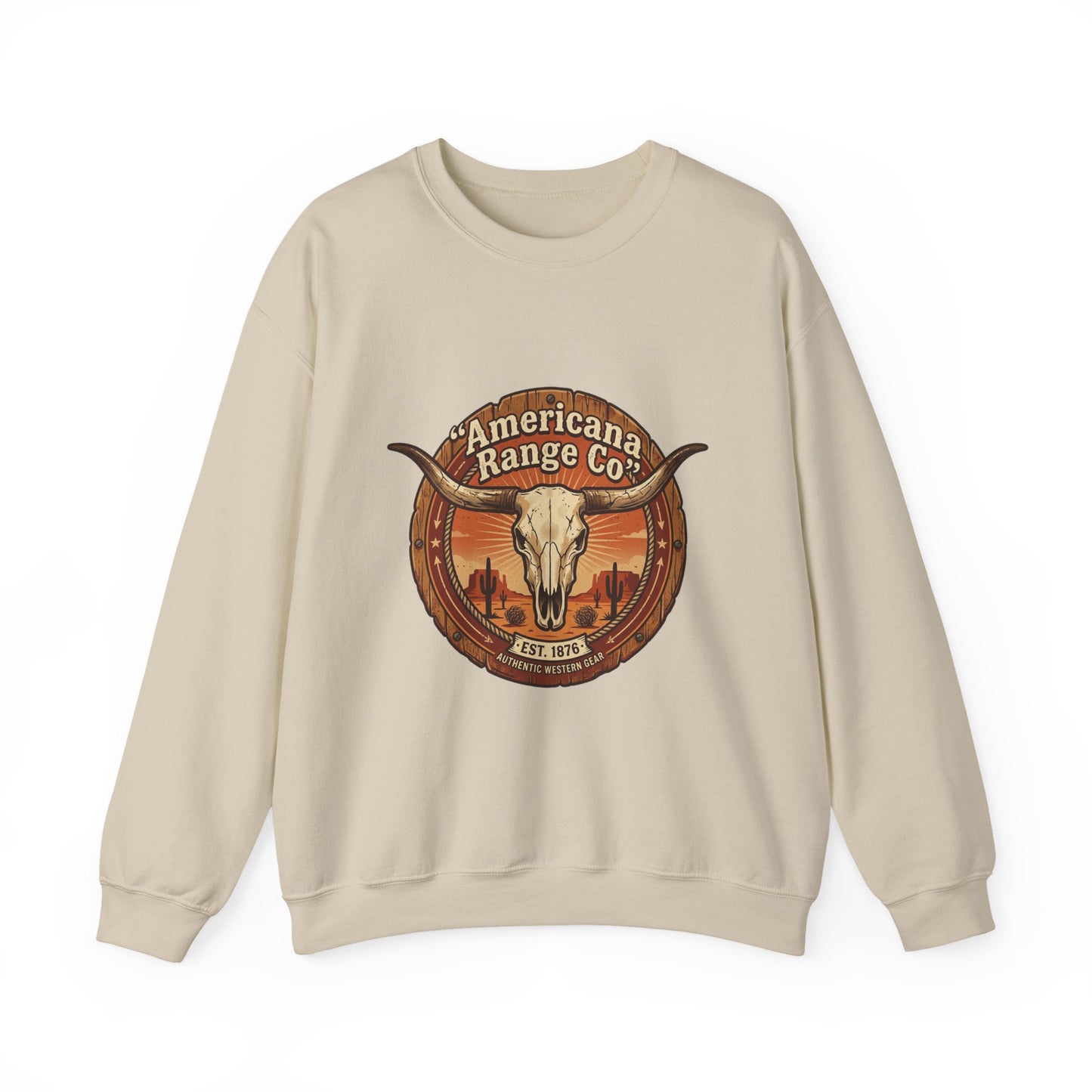 Americana Range Co. Skull Crest Sweatshirt | Western, Vintage Frontier