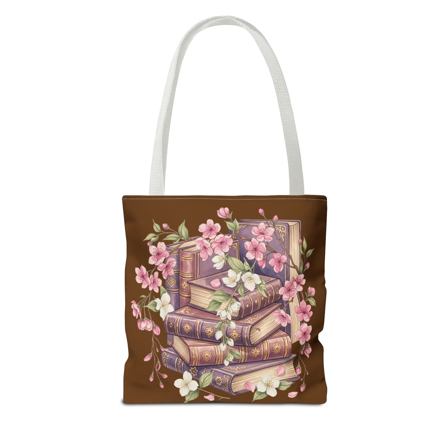 Wildflower Book Tote — Floral Print Library Tote