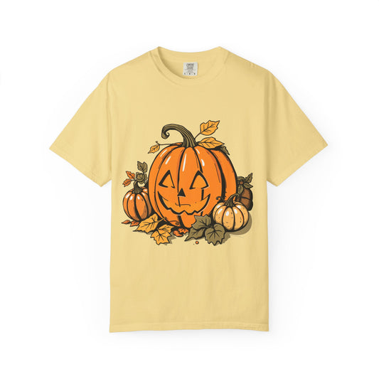 Comfort Colors Pumpkin Shirt | Womens Halloween Fall Graphic Tee