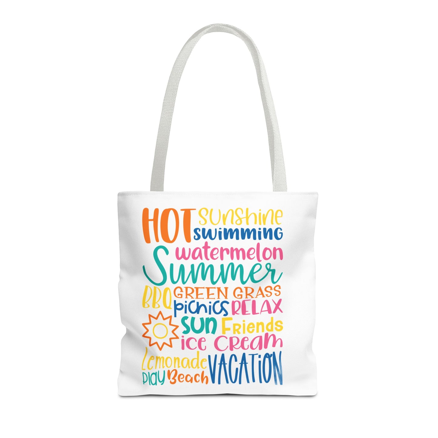 Summer Word Riot Tote Bag