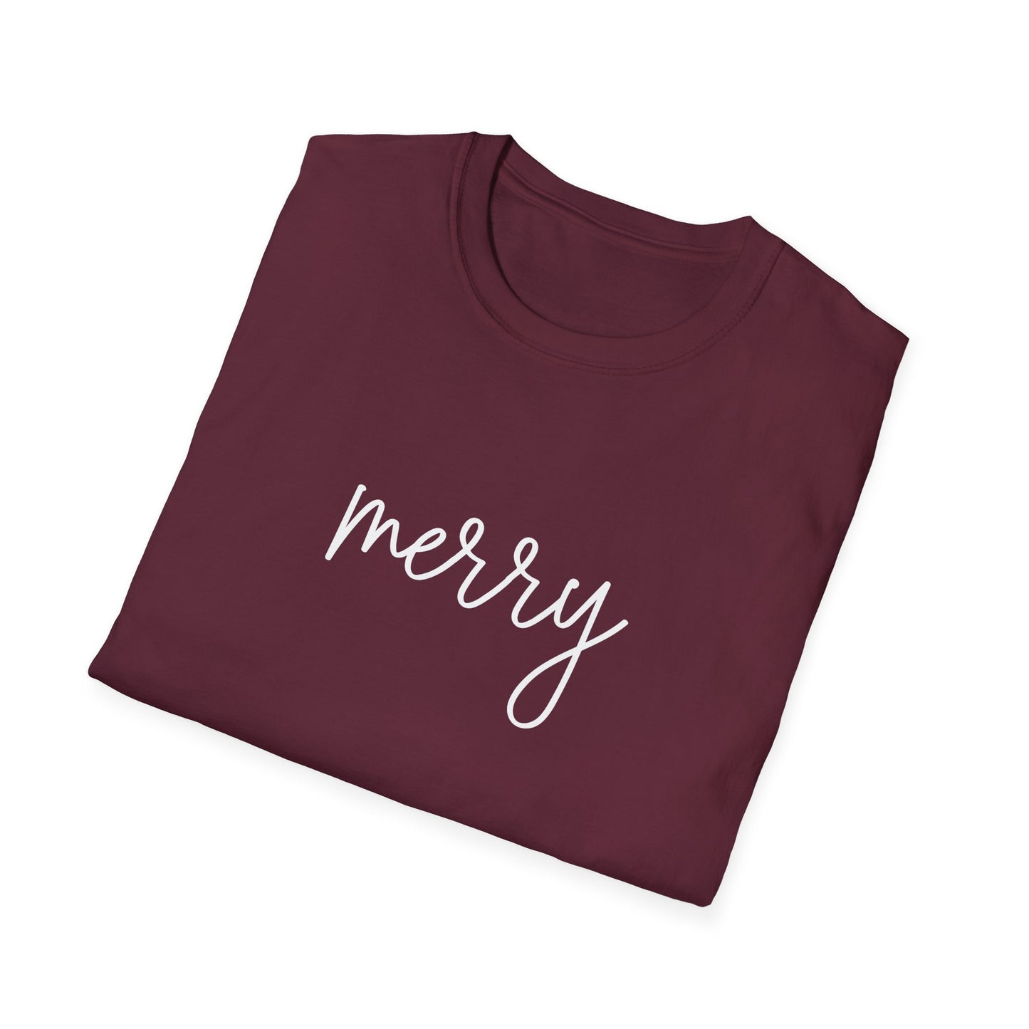 Merry Holiday T-Shirt — Cute Unisex Holiday Tee