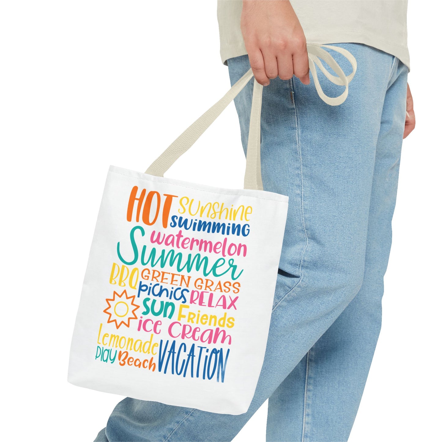 Summer Word Riot Tote Bag