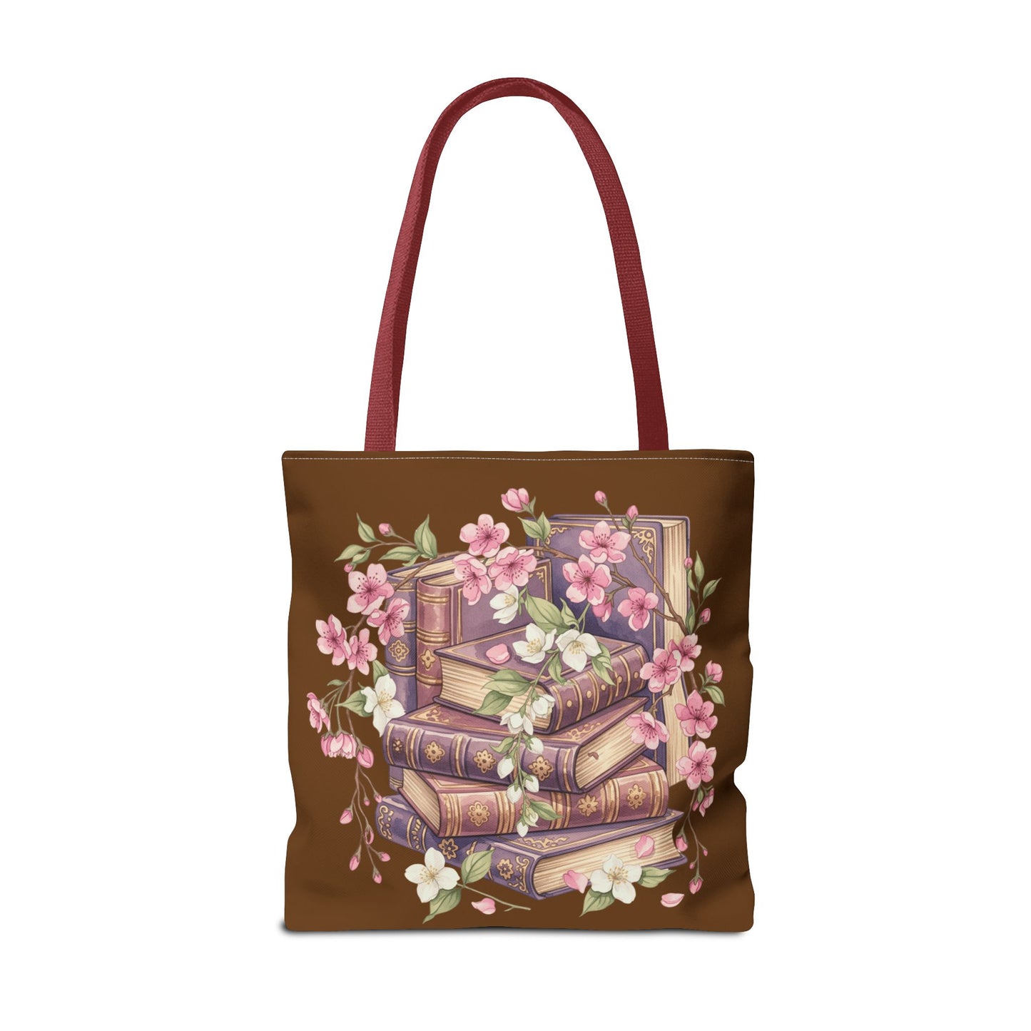Wildflower Book Tote — Floral Print Library Tote