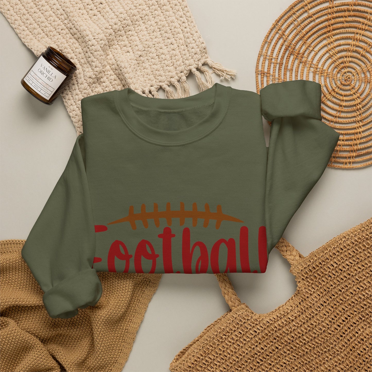 Football Mom Sweatshirt – Cozy Crewneck for Proud Sports Moms