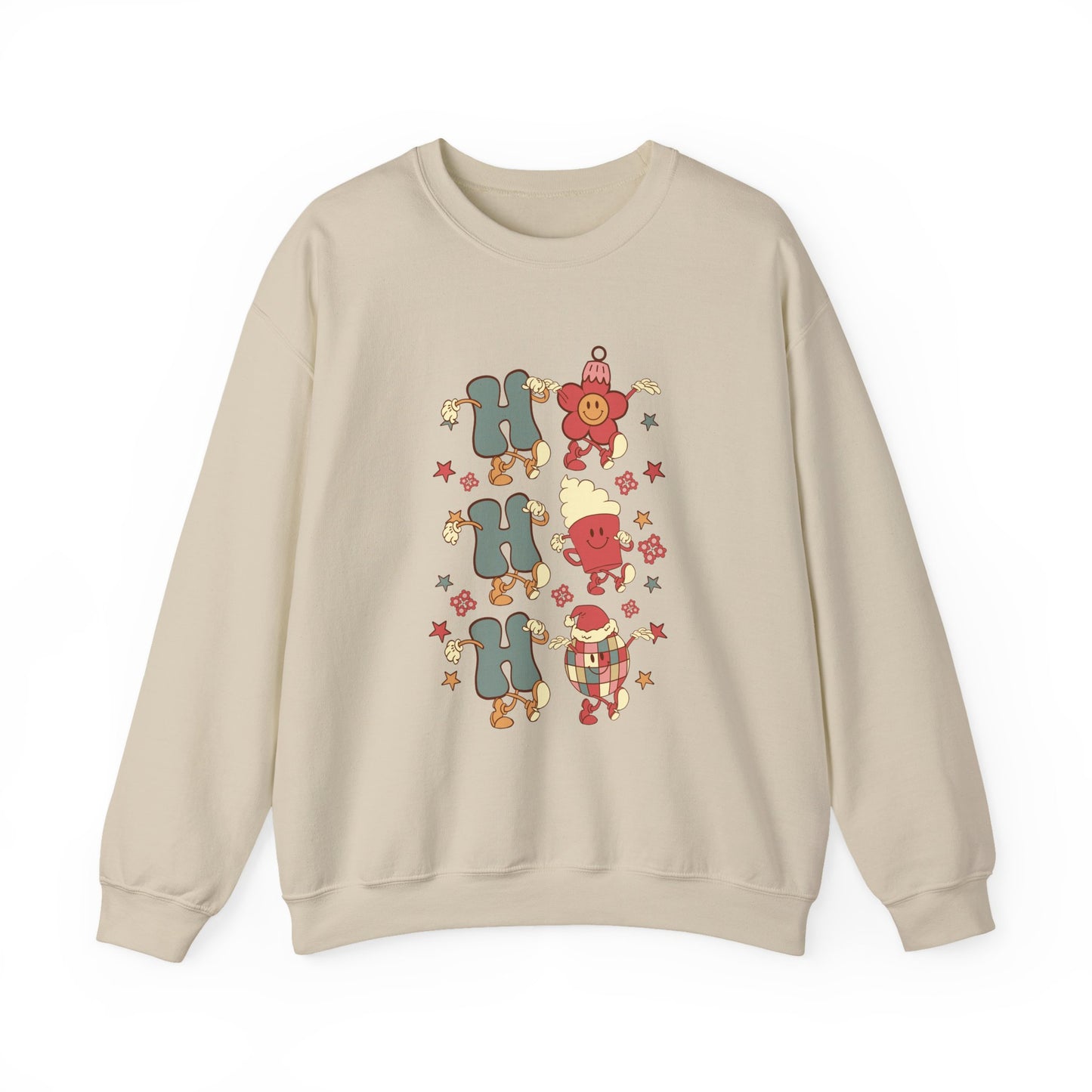 Ho Ho Ho Crewneck Sweatshirt — Christmas Holiday Sweatshirt