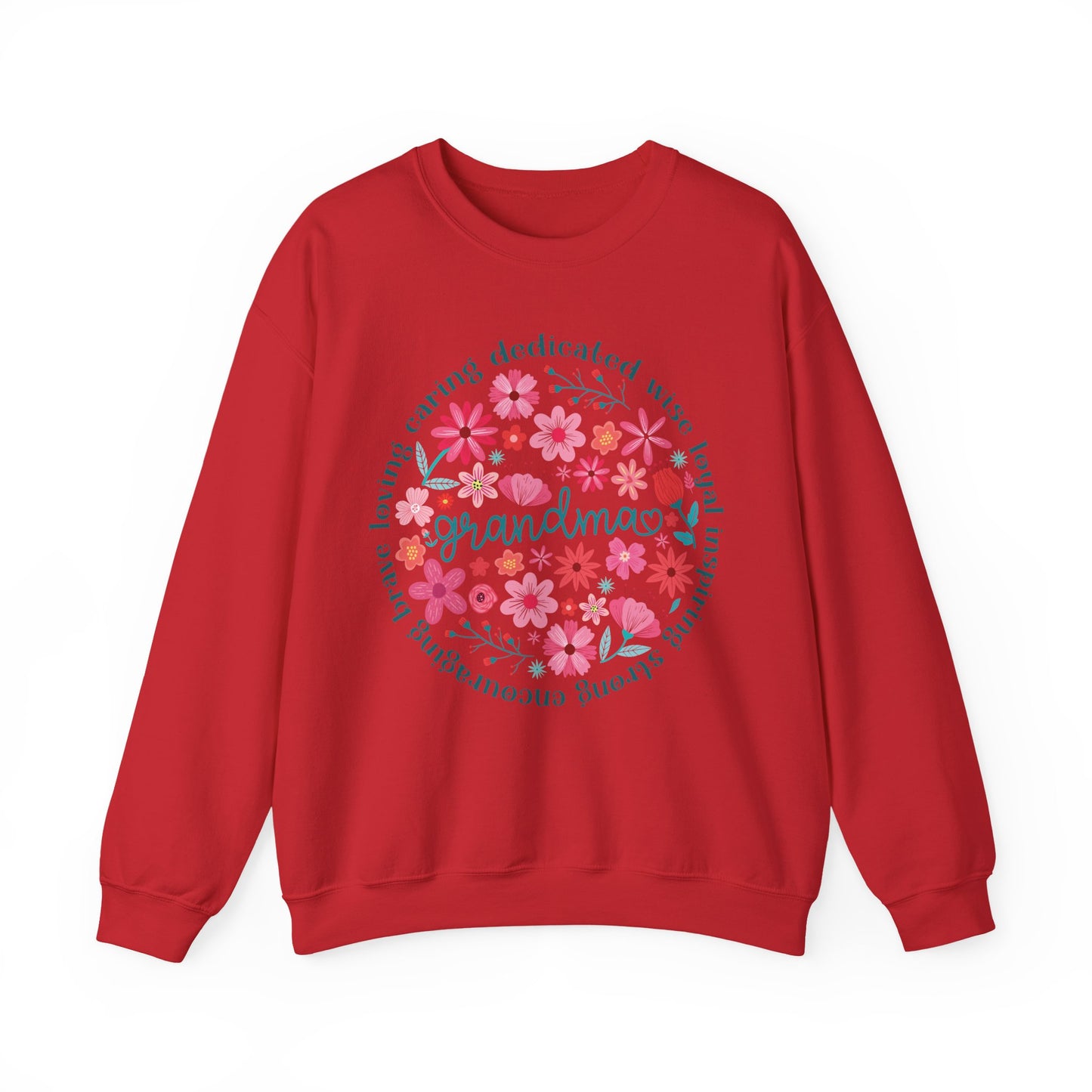 Grandma Floral Love Crewneck Sweatshirt - Cozy Gift for Grandmothers for Mother's Day